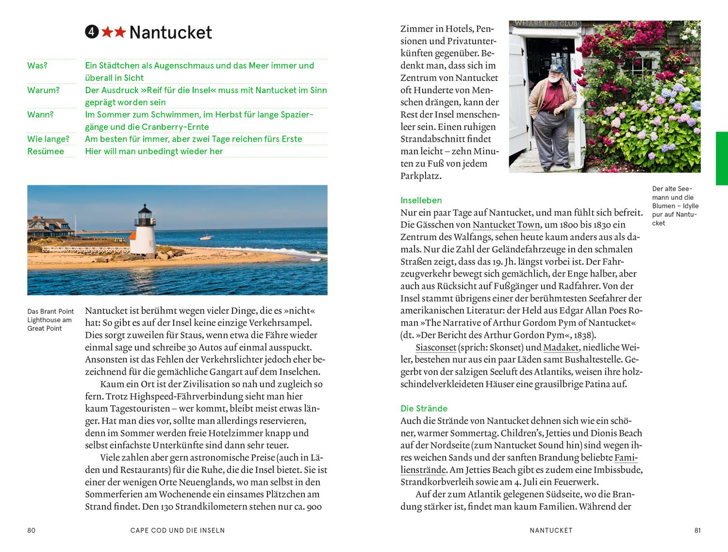 Beispielinhalt (Bild) Baedeker SMART Reiseführer Boston, Neuengland