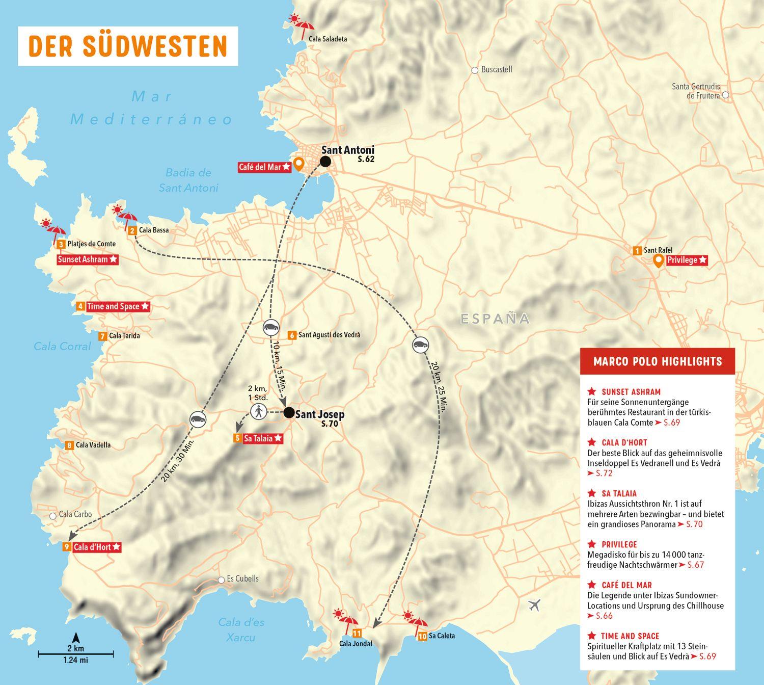 Beispielinhalt (Bild) MARCO POLO Reiseführer Ibiza, Formentera