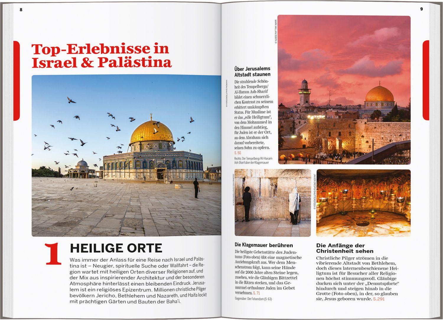 Beispielinhalt (Bild) LONELY PLANET Reiseführer Israel & Palästina