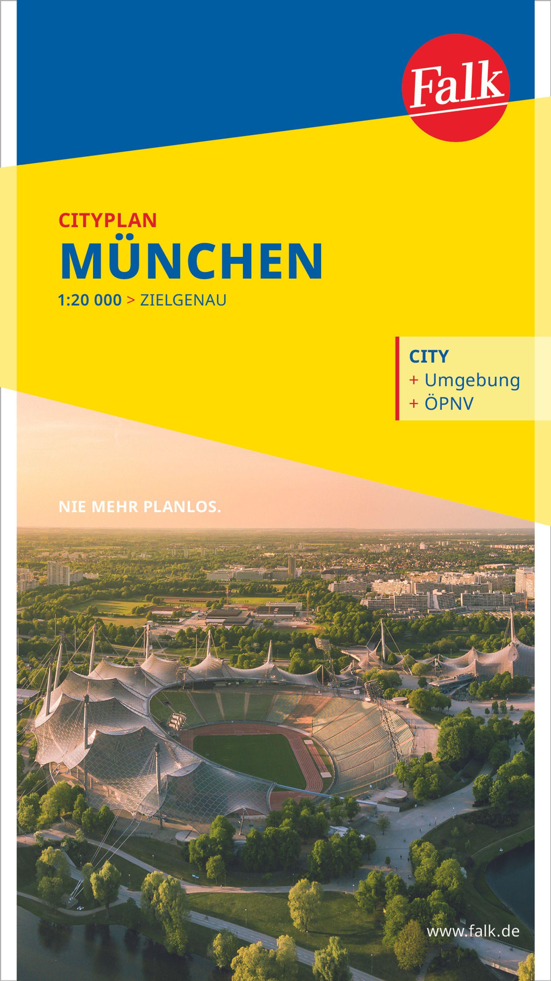Vorderes Coverbild Falk Cityplan München 1:22.500