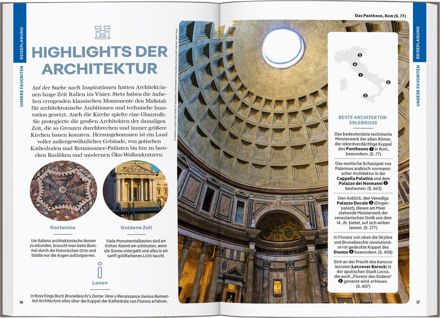 Beispielinhalt (Bild) LONELY PLANET Reiseführer Italien