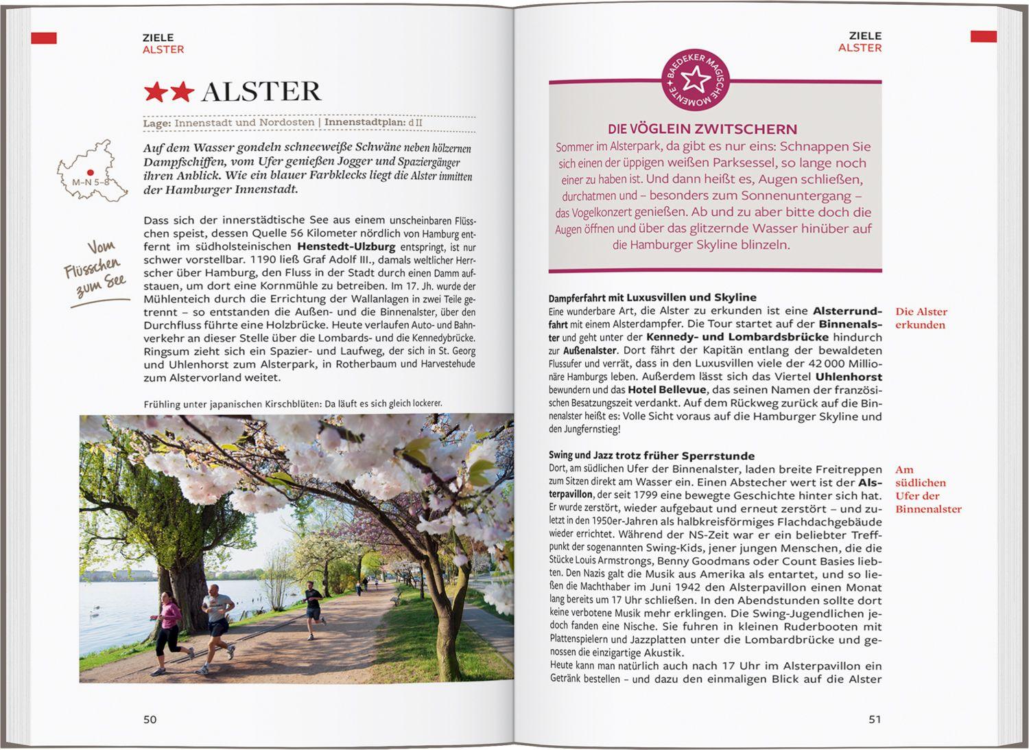 Beispielinhalt (Bild) Baedeker Reiseführer Hamburg