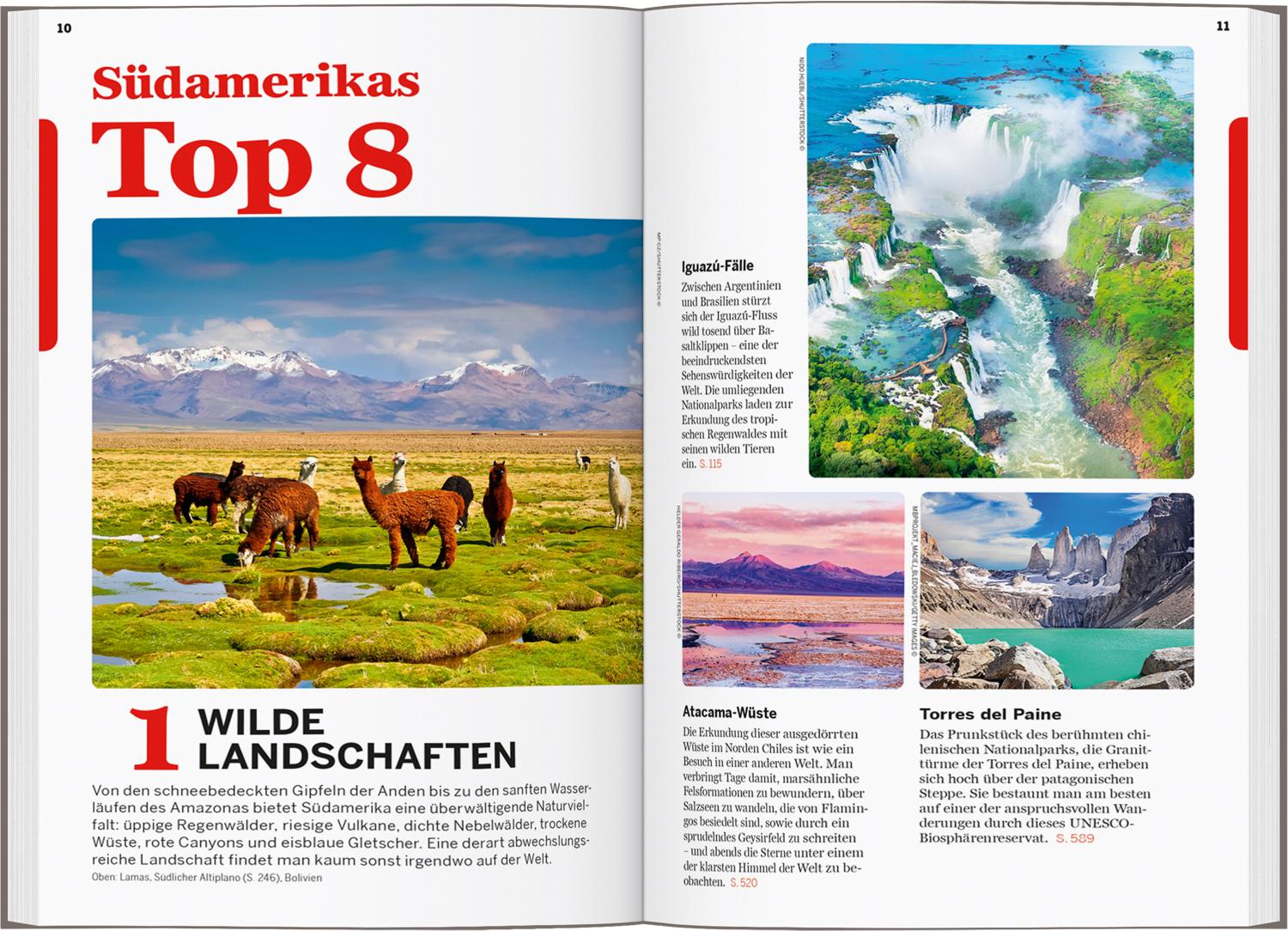 Beispielinhalt (Bild) LONELY PLANET Reiseführer Südamerika