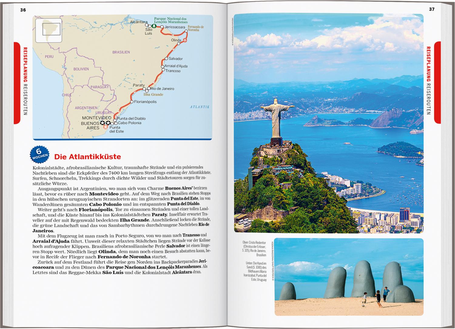 Beispielinhalt (Bild) LONELY PLANET Reiseführer Südamerika