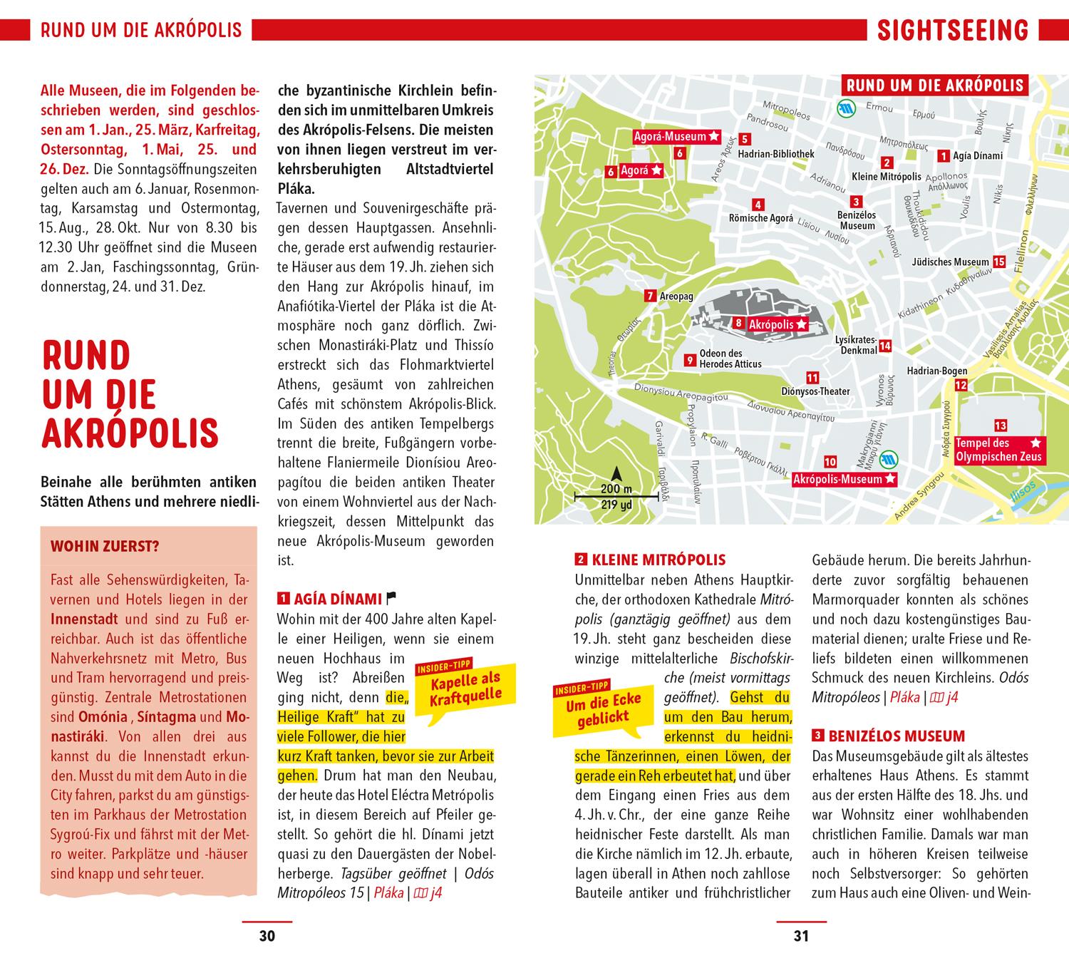 Beispielinhalt (Bild) MARCO POLO Reiseführer Athen