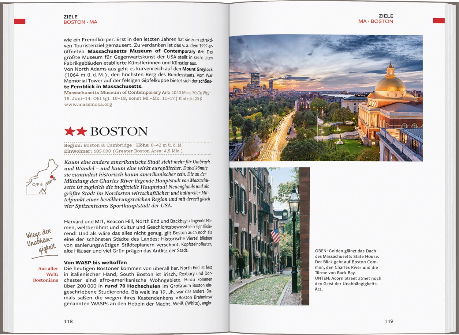 Beispielinhalt (Bild) Baedeker Reiseführer USA Nordosten
