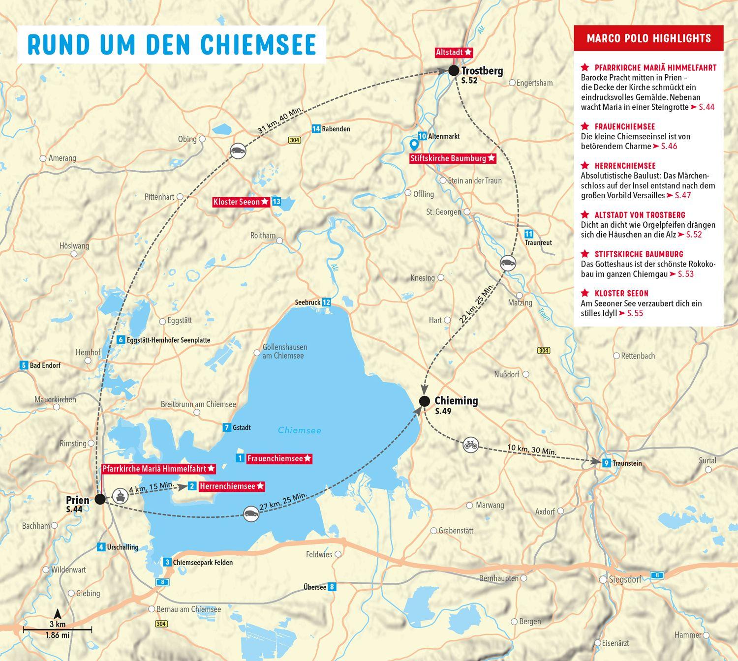 Beispielinhalt (Bild) MARCO POLO Reiseführer Chiemgau, Berchtesgadener Land