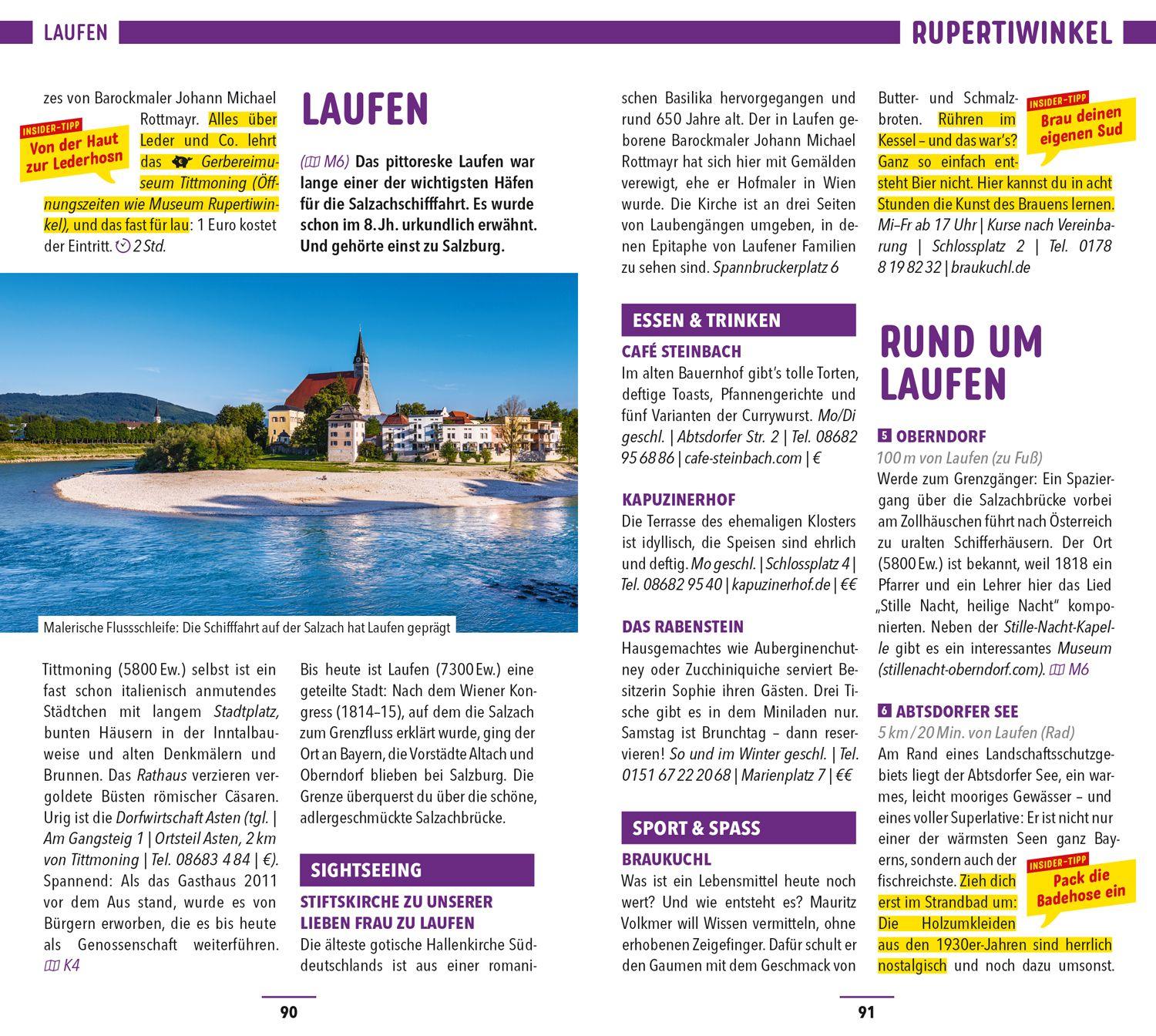 Beispielinhalt (Bild) MARCO POLO Reiseführer Chiemgau, Berchtesgadener Land