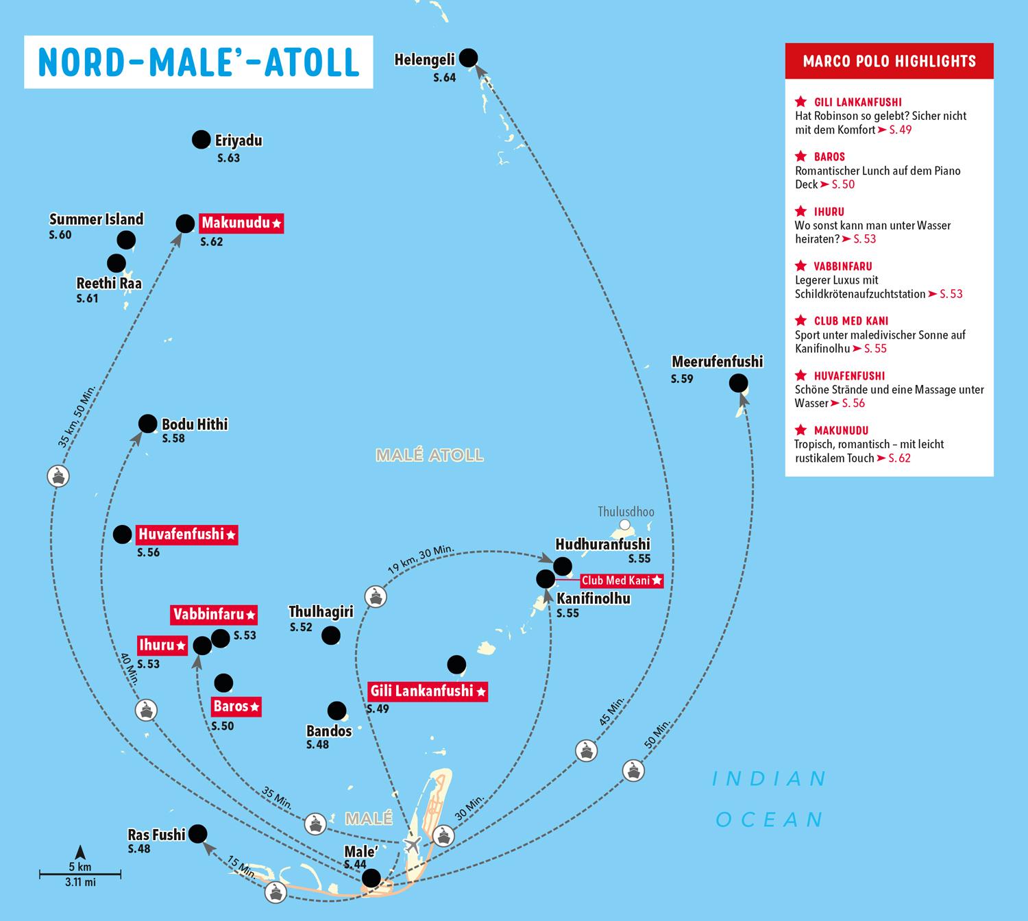 Beispielinhalt (Bild) MARCO POLO Reiseführer Malediven