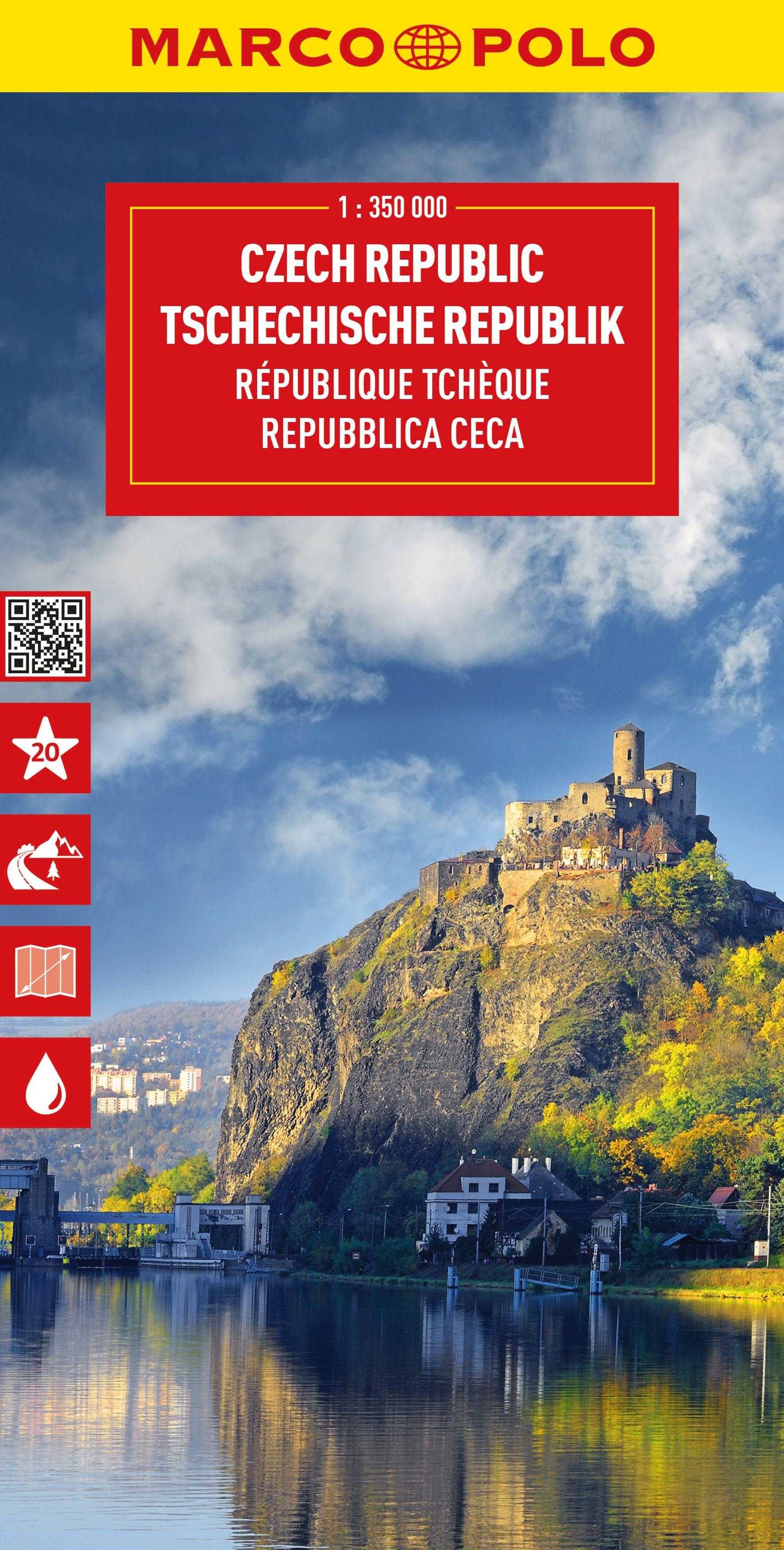 Vorderes Coverbild MARCO POLO Reisekarte Tschechische Republik 1:350.000