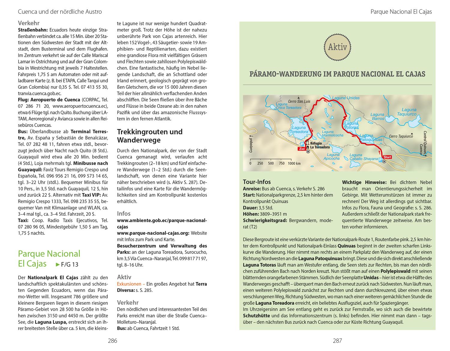 Beispielinhalt (Bild) DUMONT Reise-Handbuch Reiseführer Ecuador, Galápagos-Inseln
