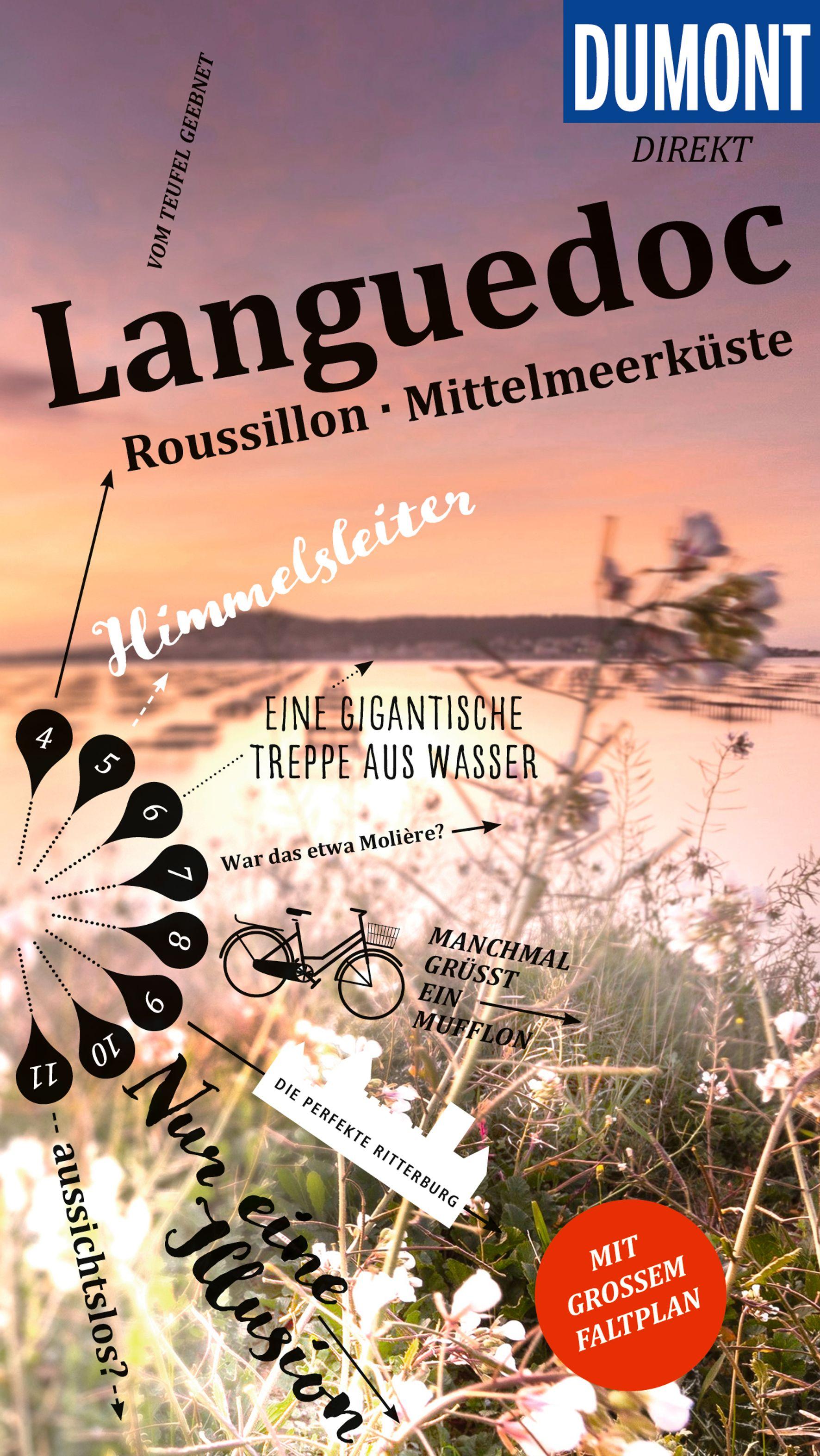 Vorderes Coverbild DUMONT direkt Reiseführer Languedoc, Roussillon, Mittelmeerküste