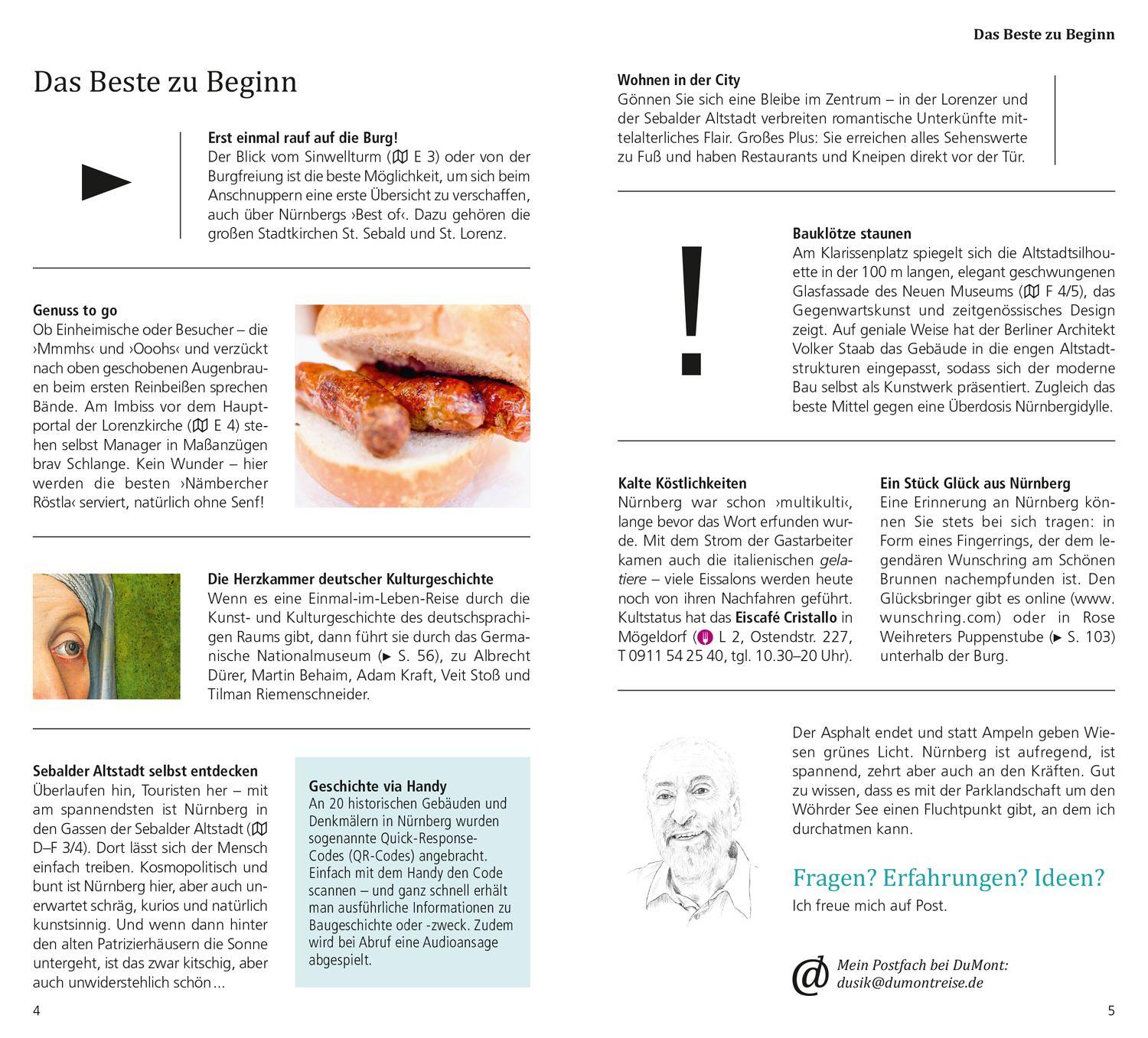 Beispielinhalt (Bild) DUMONT direkt Reiseführer Nürnberg