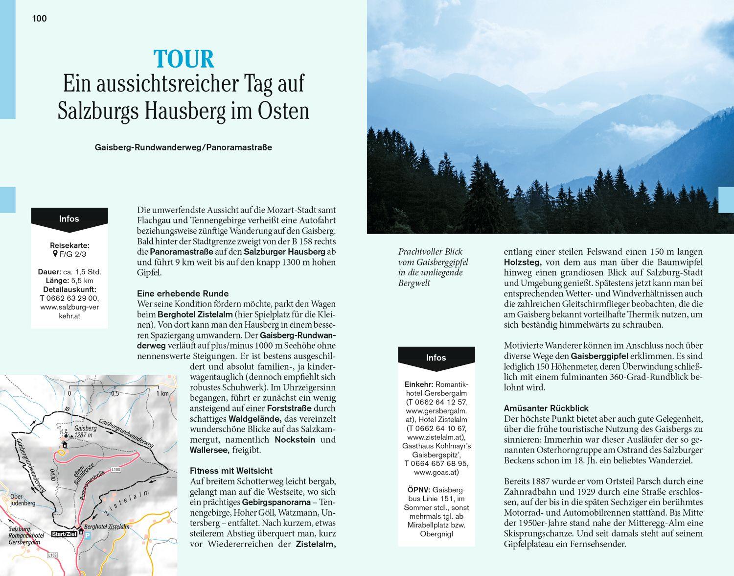 Beispielinhalt (Bild) DUMONT Reise-Taschenbuch Reiseführer Salzburg, Salzburger Land, Salzkammergut