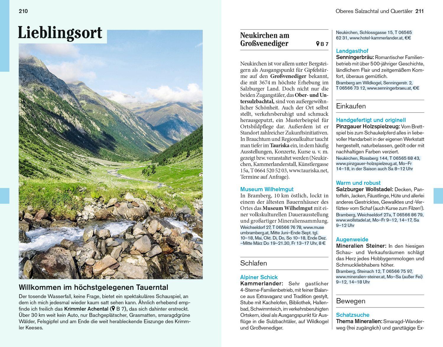 Beispielinhalt (Bild) DUMONT Reise-Taschenbuch Reiseführer Salzburg, Salzburger Land, Salzkammergut