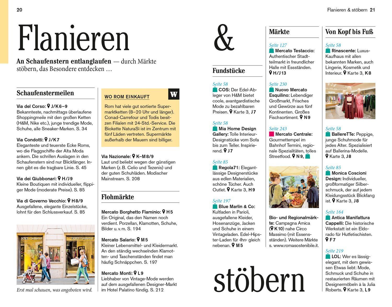 Beispielinhalt (Bild) DUMONT Reise-Taschenbuch Reiseführer Rom