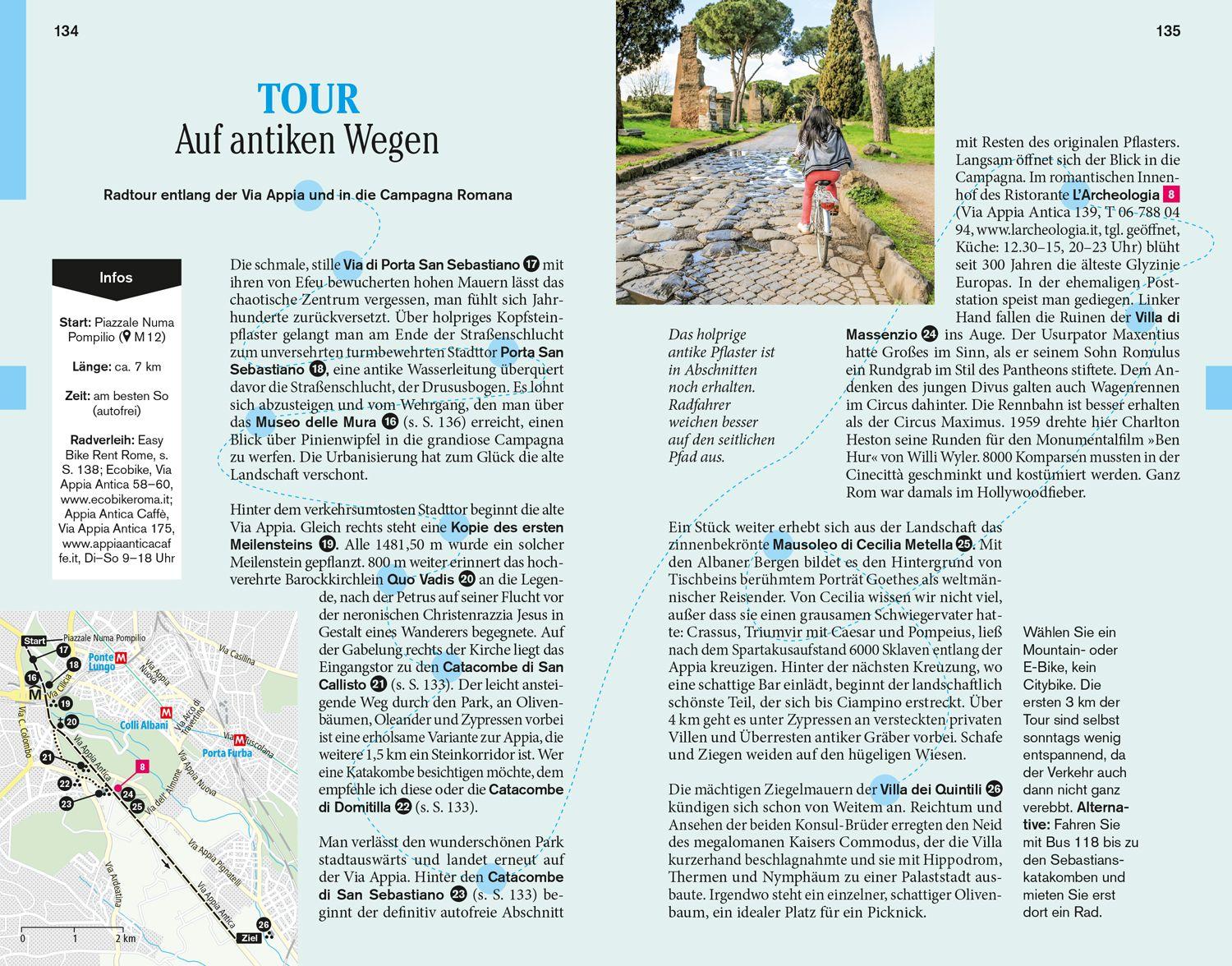 Beispielinhalt (Bild) DUMONT Reise-Taschenbuch Reiseführer Rom