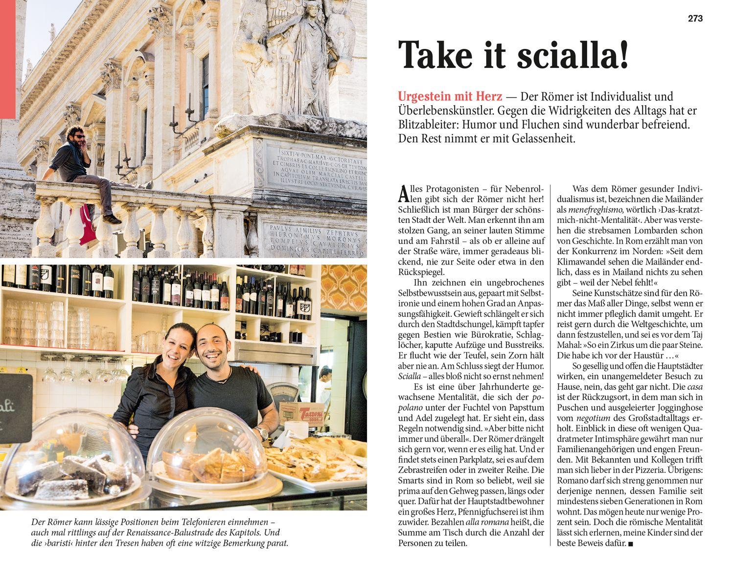 Beispielinhalt (Bild) DUMONT Reise-Taschenbuch Reiseführer Rom