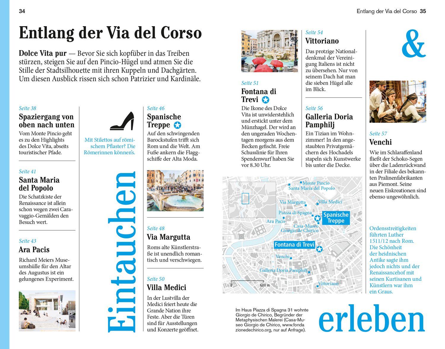 Beispielinhalt (Bild) DUMONT Reise-Taschenbuch Reiseführer Rom