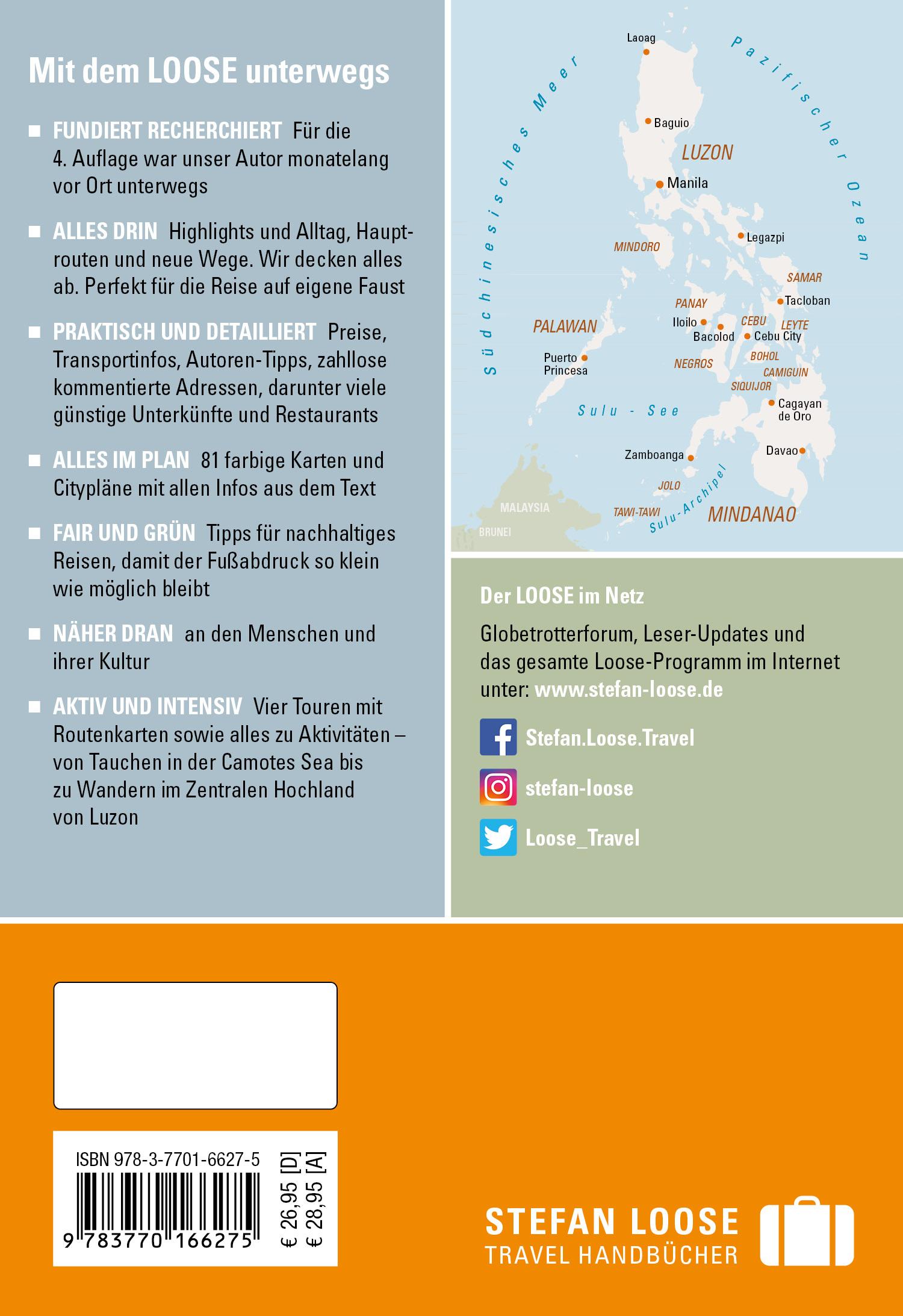 Rückseitencover Stefan Loose Reiseführer Philippinen