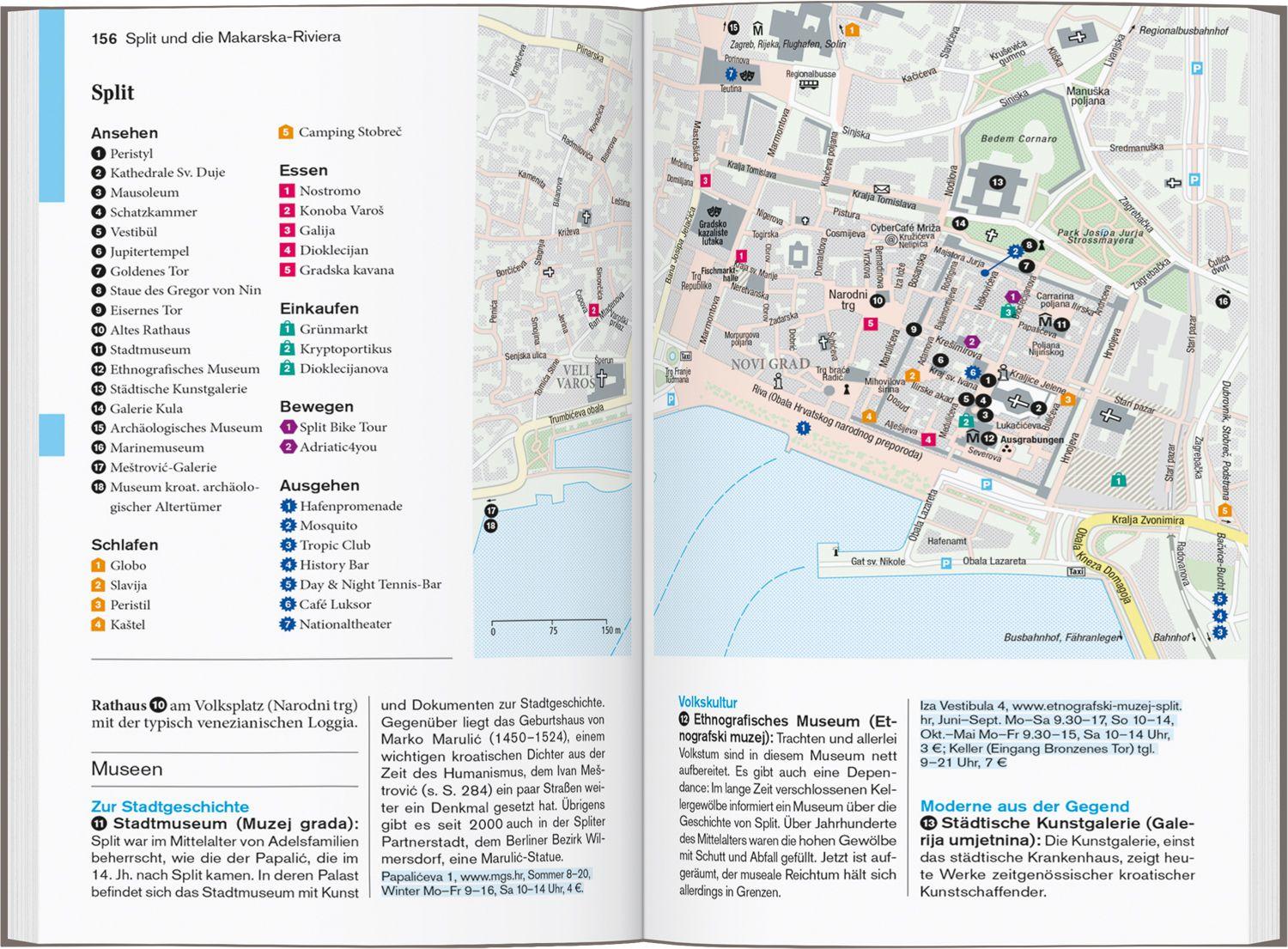 Beispielinhalt (Bild) DUMONT Reise-Taschenbuch Reiseführer Kroatische Adriaküste