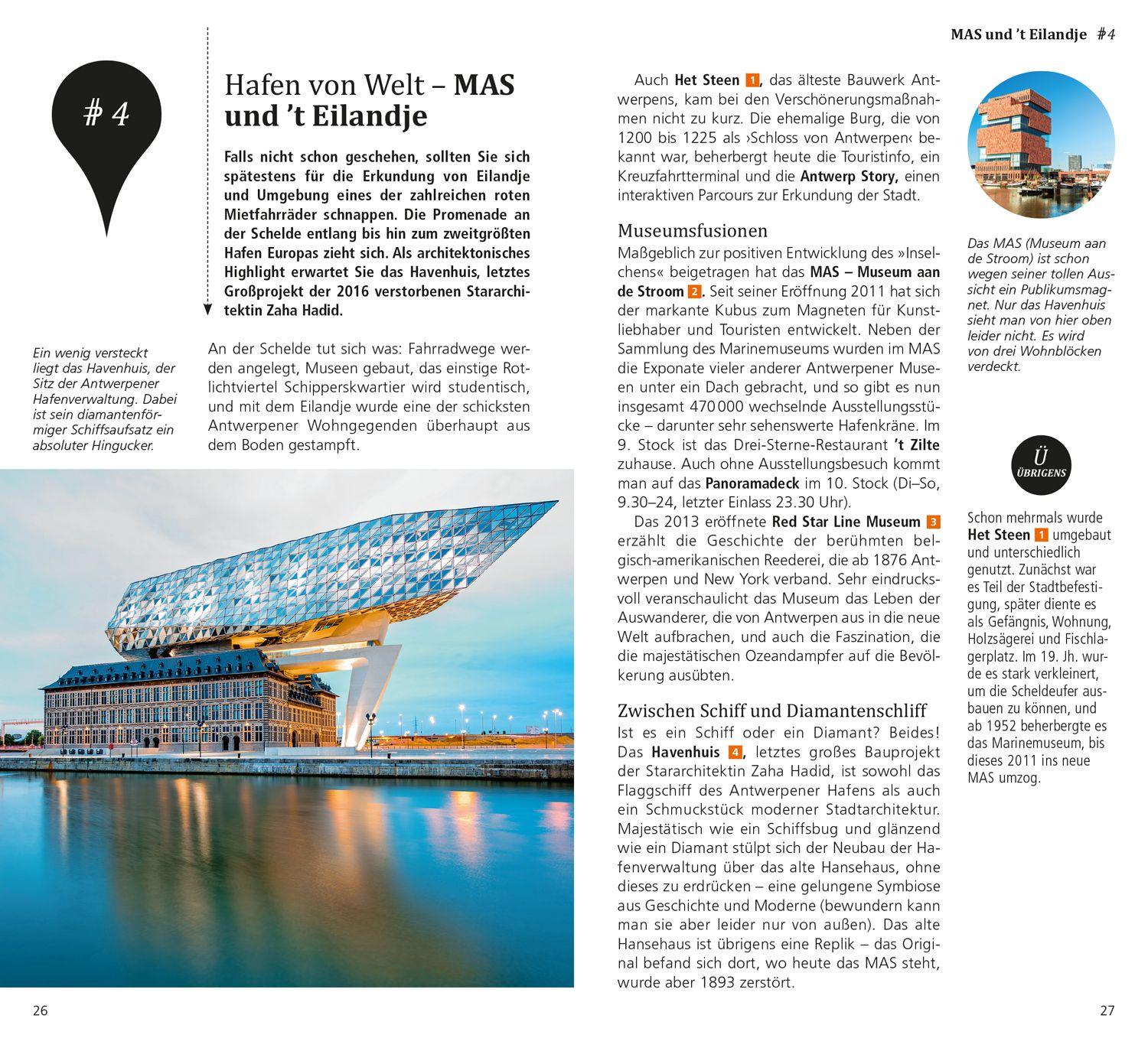 Beispielinhalt (Bild) DUMONT direkt Reiseführer Antwerpen, Gent, Brügge