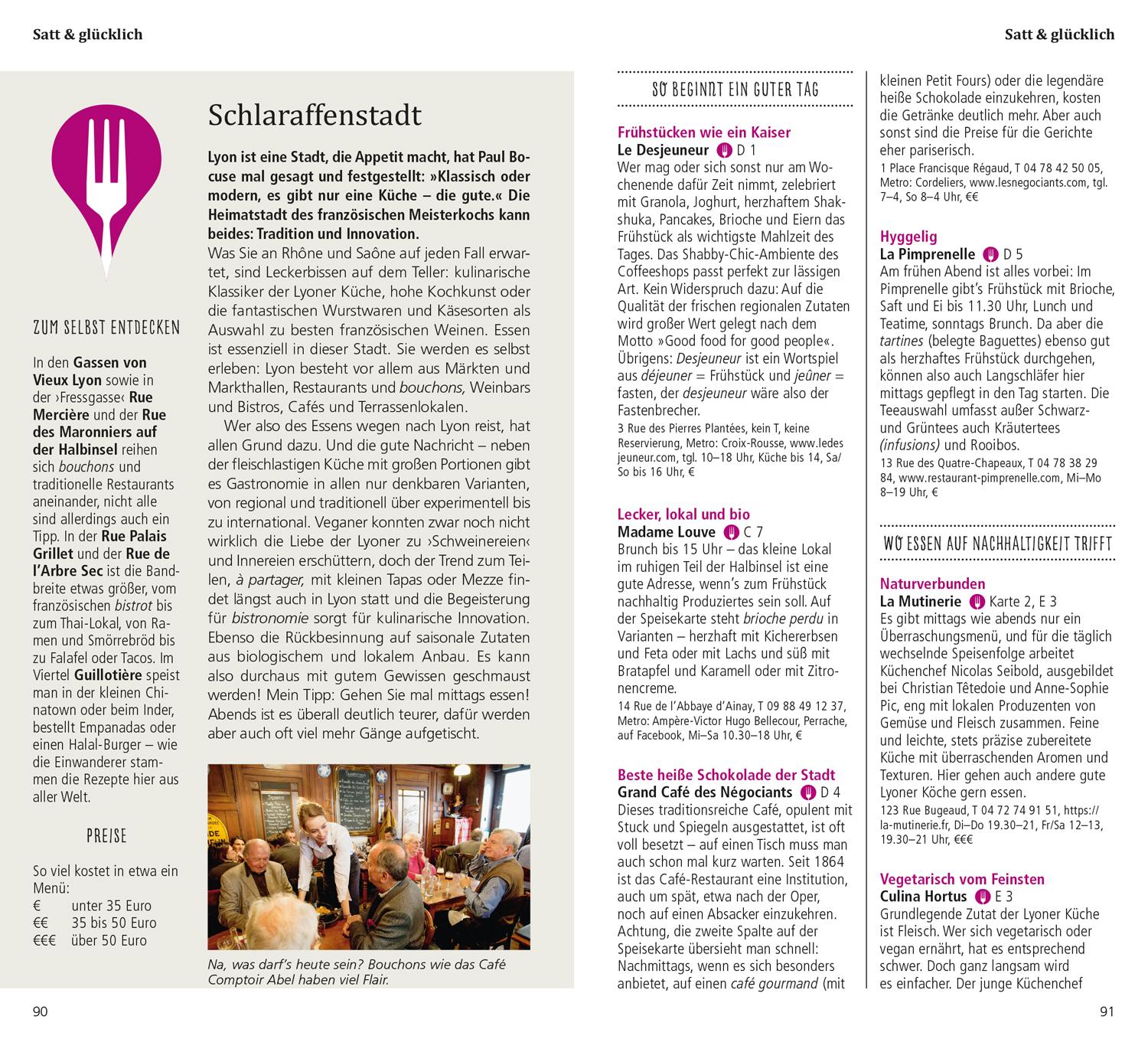 Beispielinhalt (Bild) DUMONT direkt Reiseführer Lyon