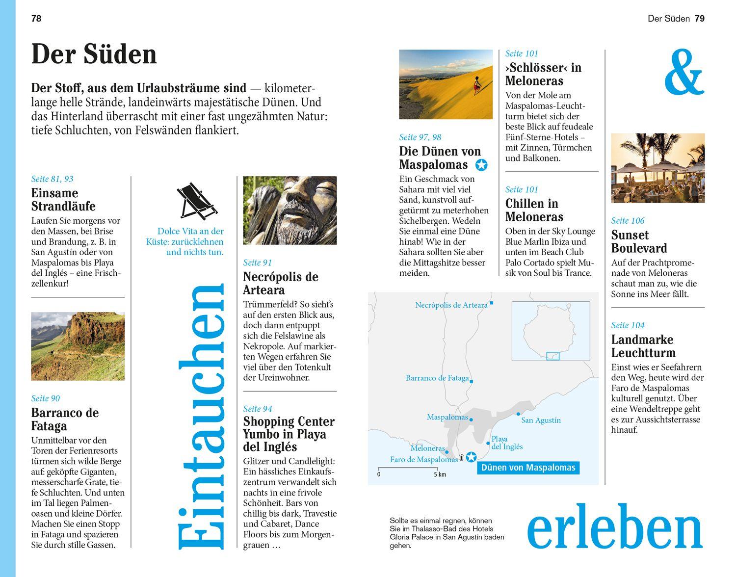 Beispielinhalt (Bild) DUMONT Reise-Taschenbuch Reiseführer Gran Canaria