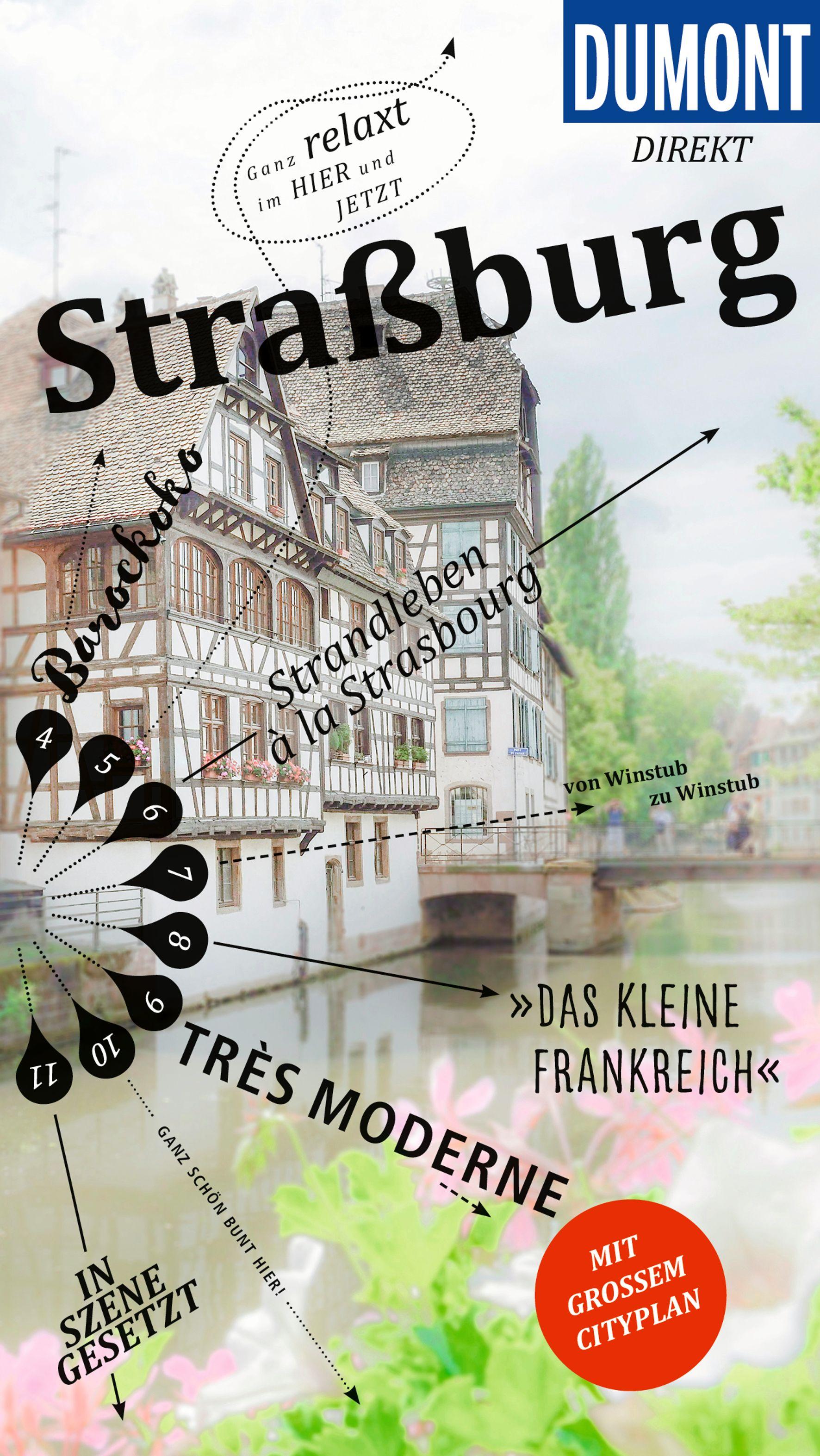 Vorderes Coverbild DUMONT direkt Reiseführer Straßburg