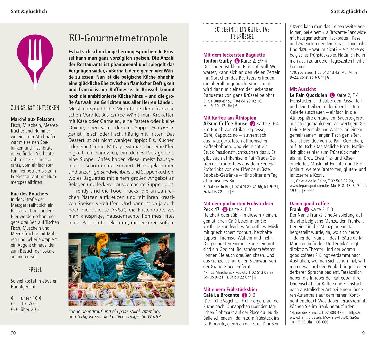 Beispielinhalt (Bild) DUMONT direkt Reiseführer Brüssel