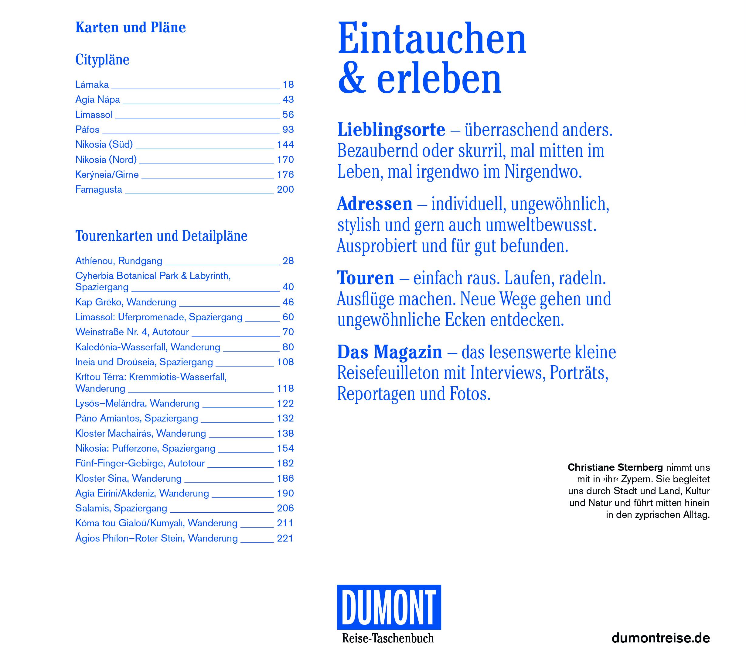 Rückseitencover DUMONT Reise-Taschenbuch Reiseführer Zypern