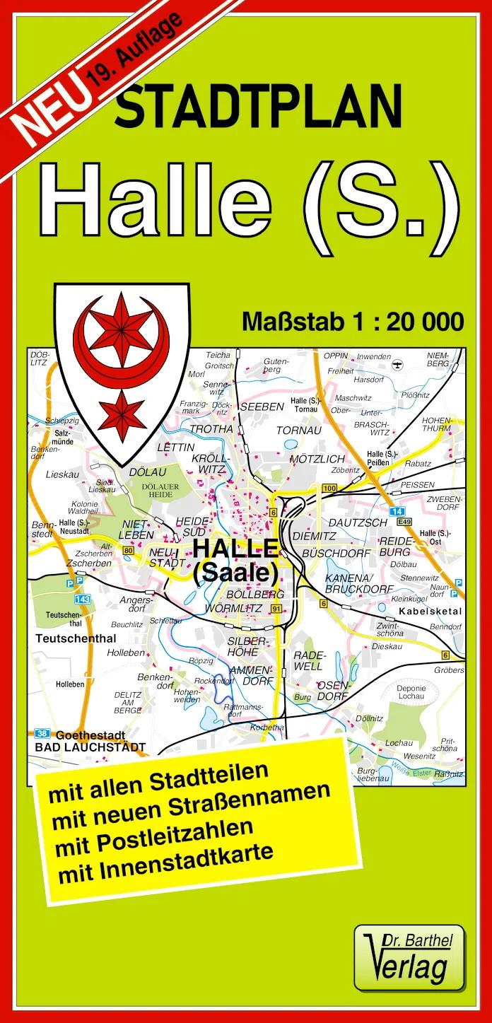 Vorderes Coverbild Stadtplan Halle (Saale) 1 : 20 000
