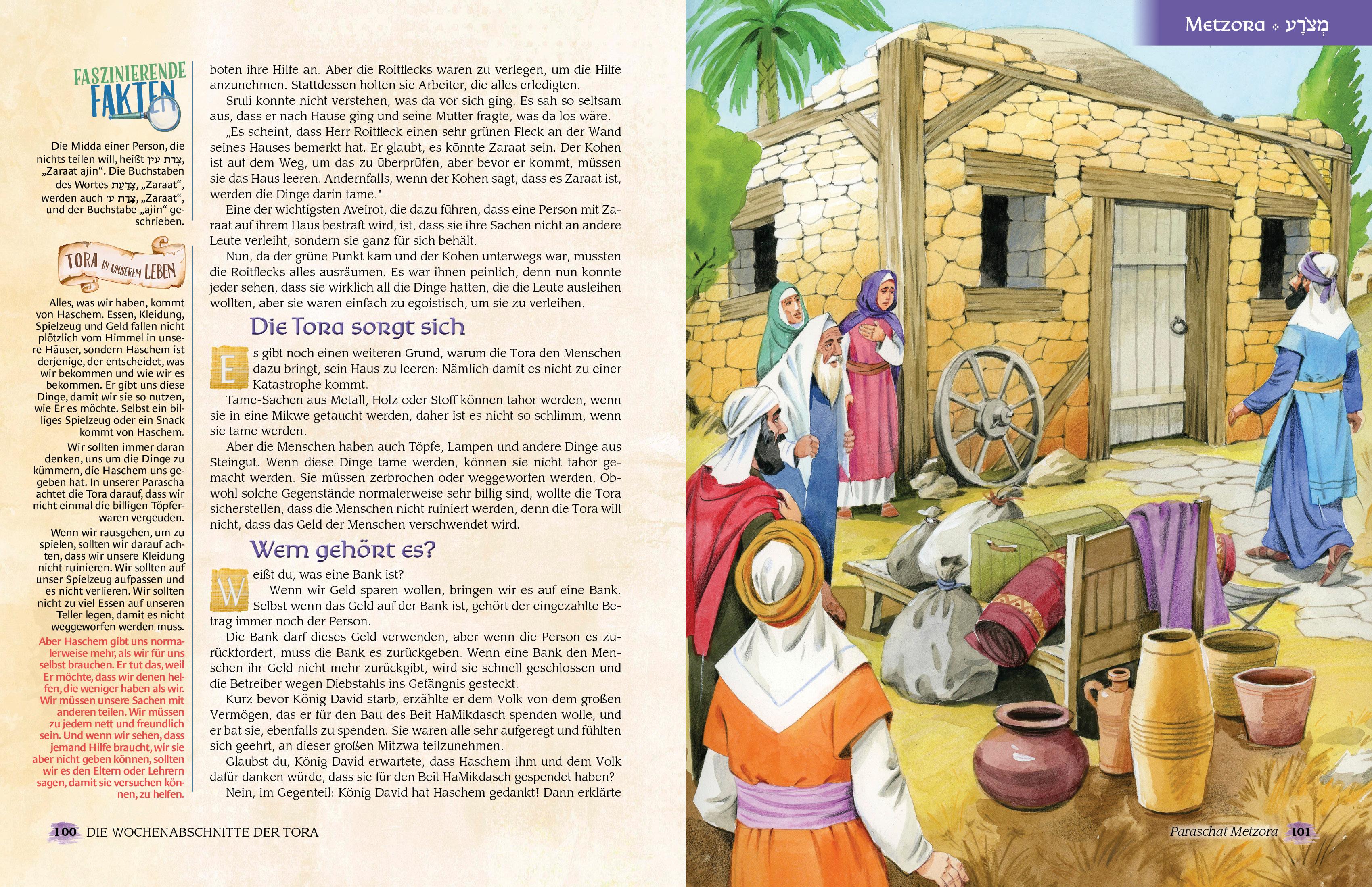 Beispielinhalt (Bild) Die Wochenabschnitte der Tora. Band 3. Buch Wajikra.