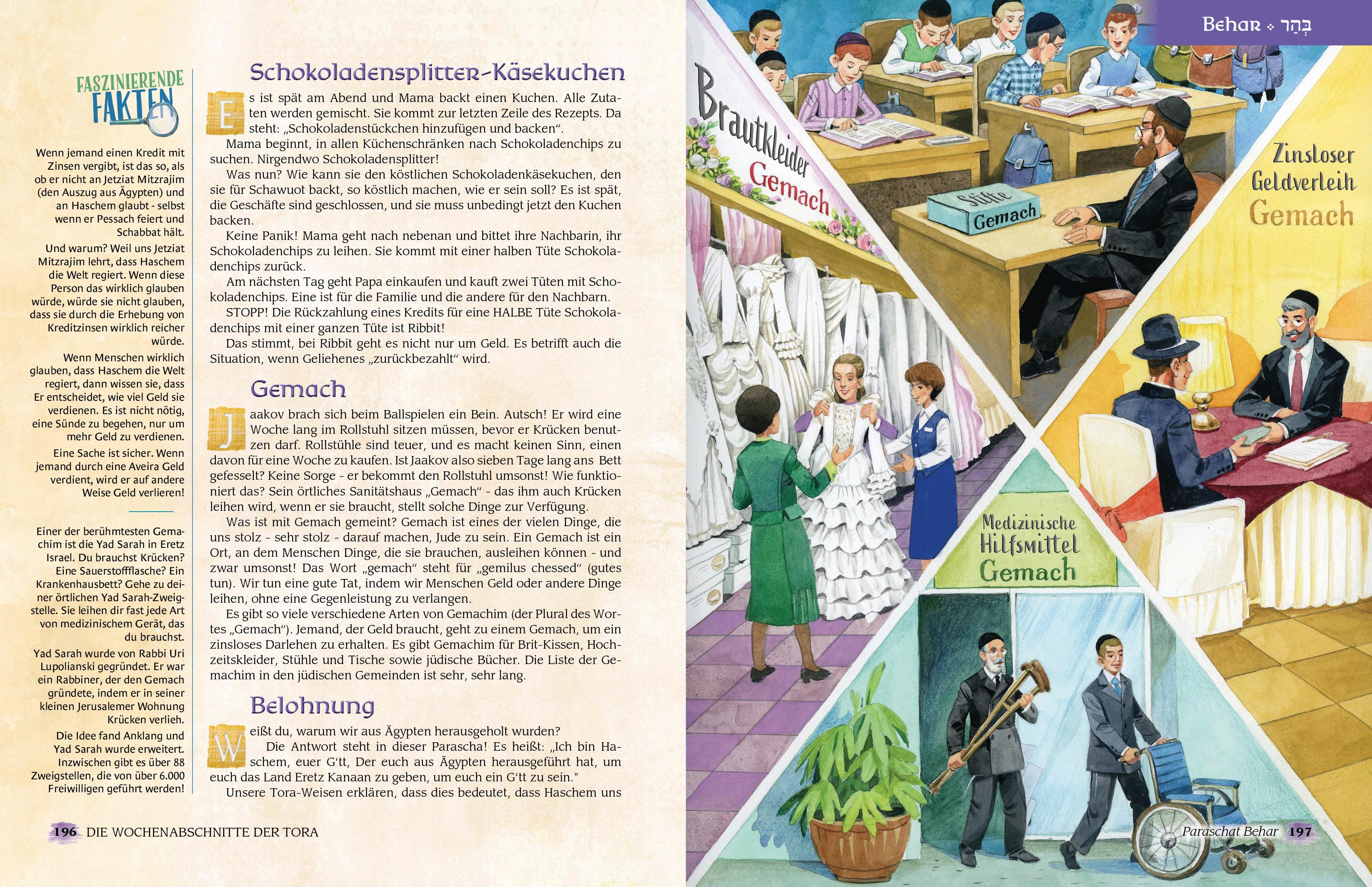 Beispielinhalt (Bild) Die Wochenabschnitte der Tora. Band 3. Buch Wajikra.