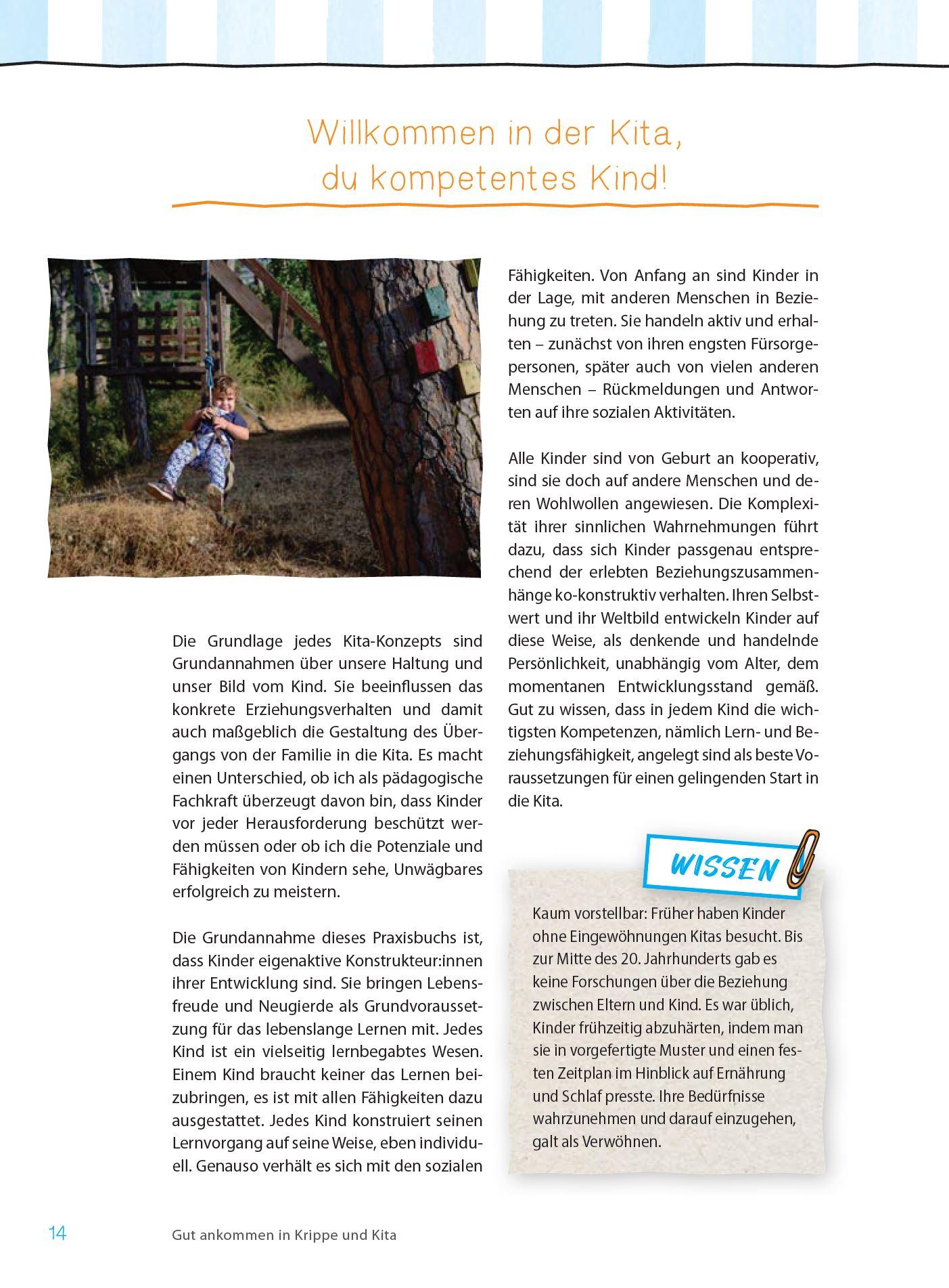 Beispielinhalt (Bild) Gut ankommen in Krippe und Kita