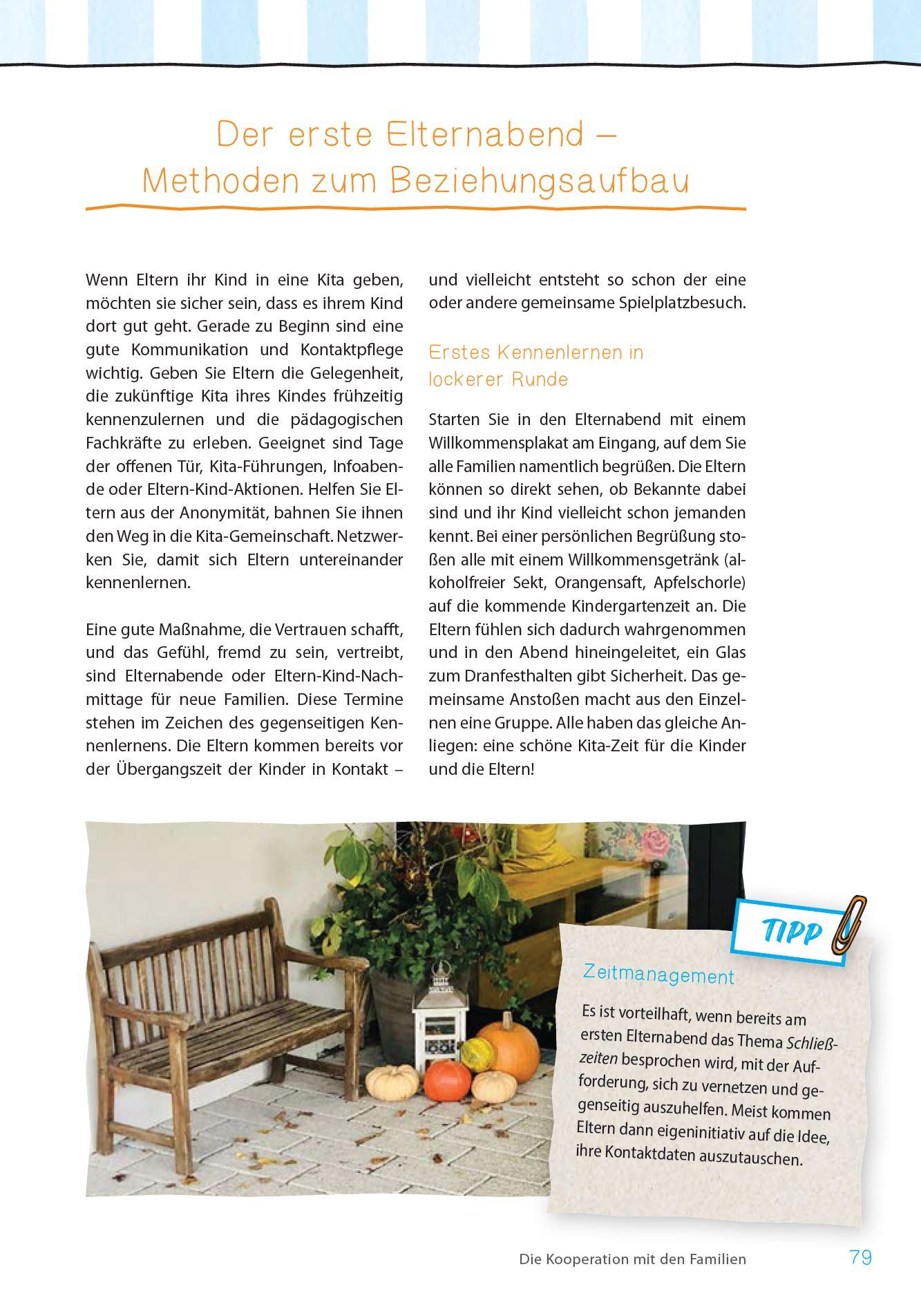 Beispielinhalt (Bild) Gut ankommen in Krippe und Kita