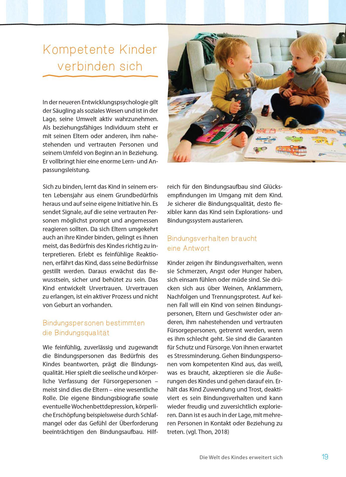 Beispielinhalt (Bild) Gut ankommen in Krippe und Kita