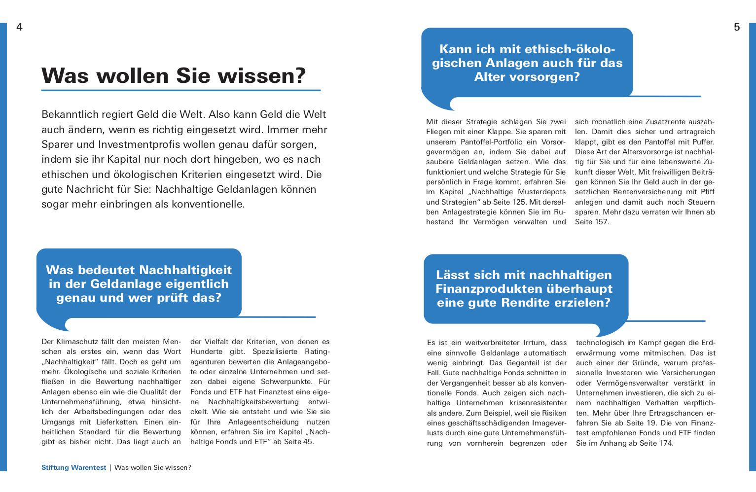 Beispielinhalt (Bild) Nachhaltig Geld anlegen