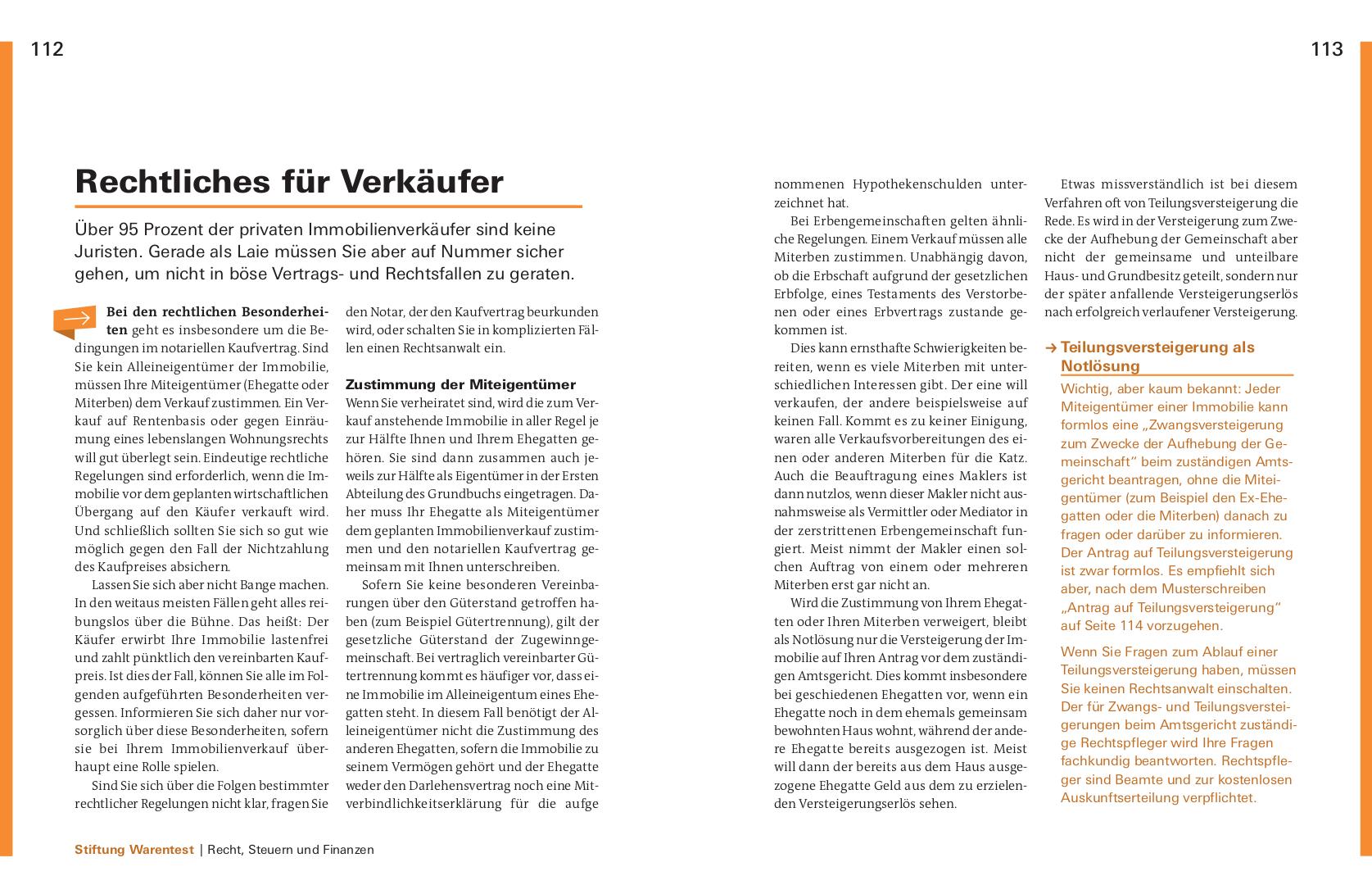 Beispielinhalt (Bild) Meine Immobilie erfolgreich verkaufen