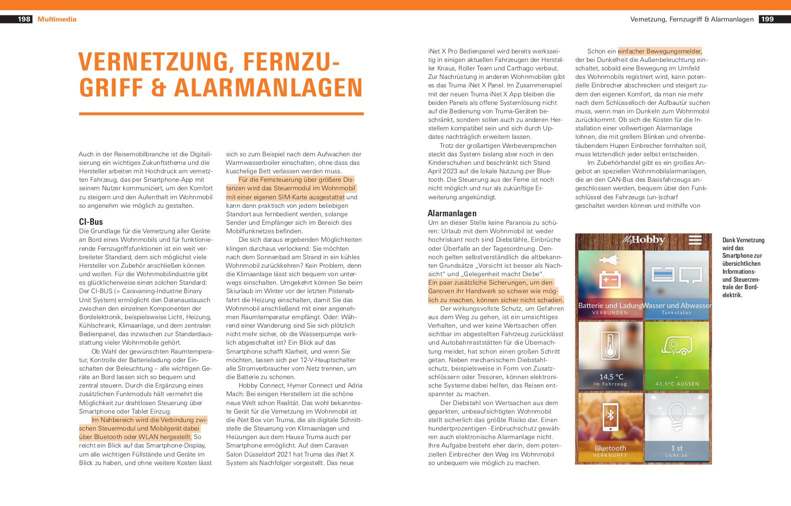 Beispielinhalt (Bild) Das große Wohnmobil-Handbuch