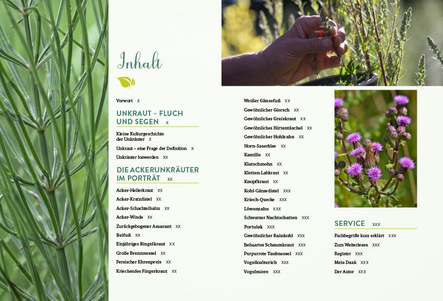 Beispielinhalt (Bild) Geheimnisse der Unkräuter