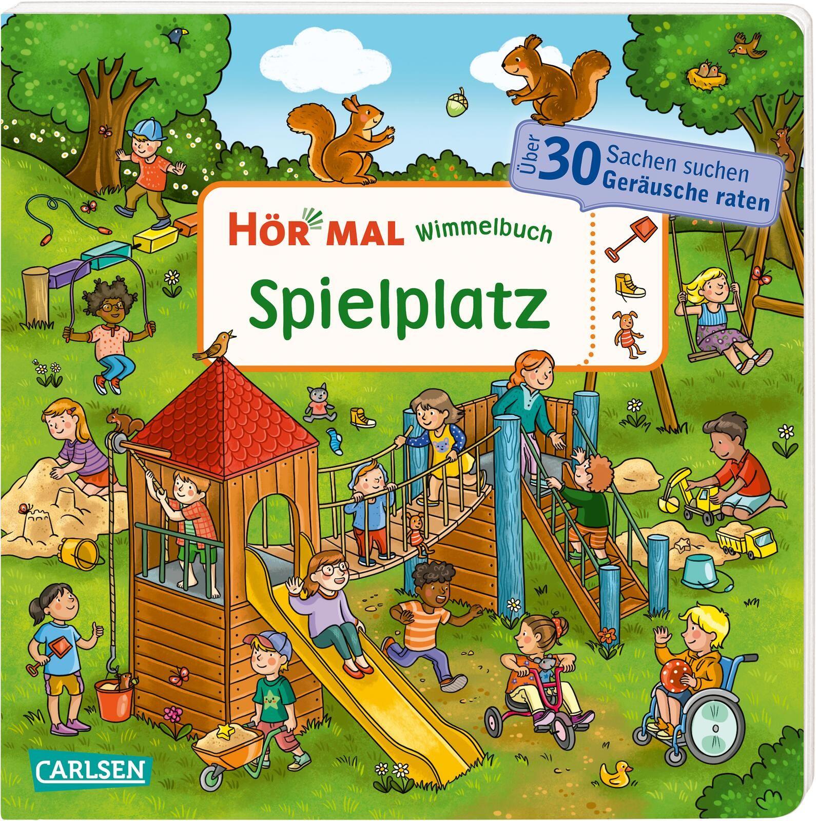 Vorderes Coverbild Hör mal (Soundbuch): Wimmelbuch: Spielplatz