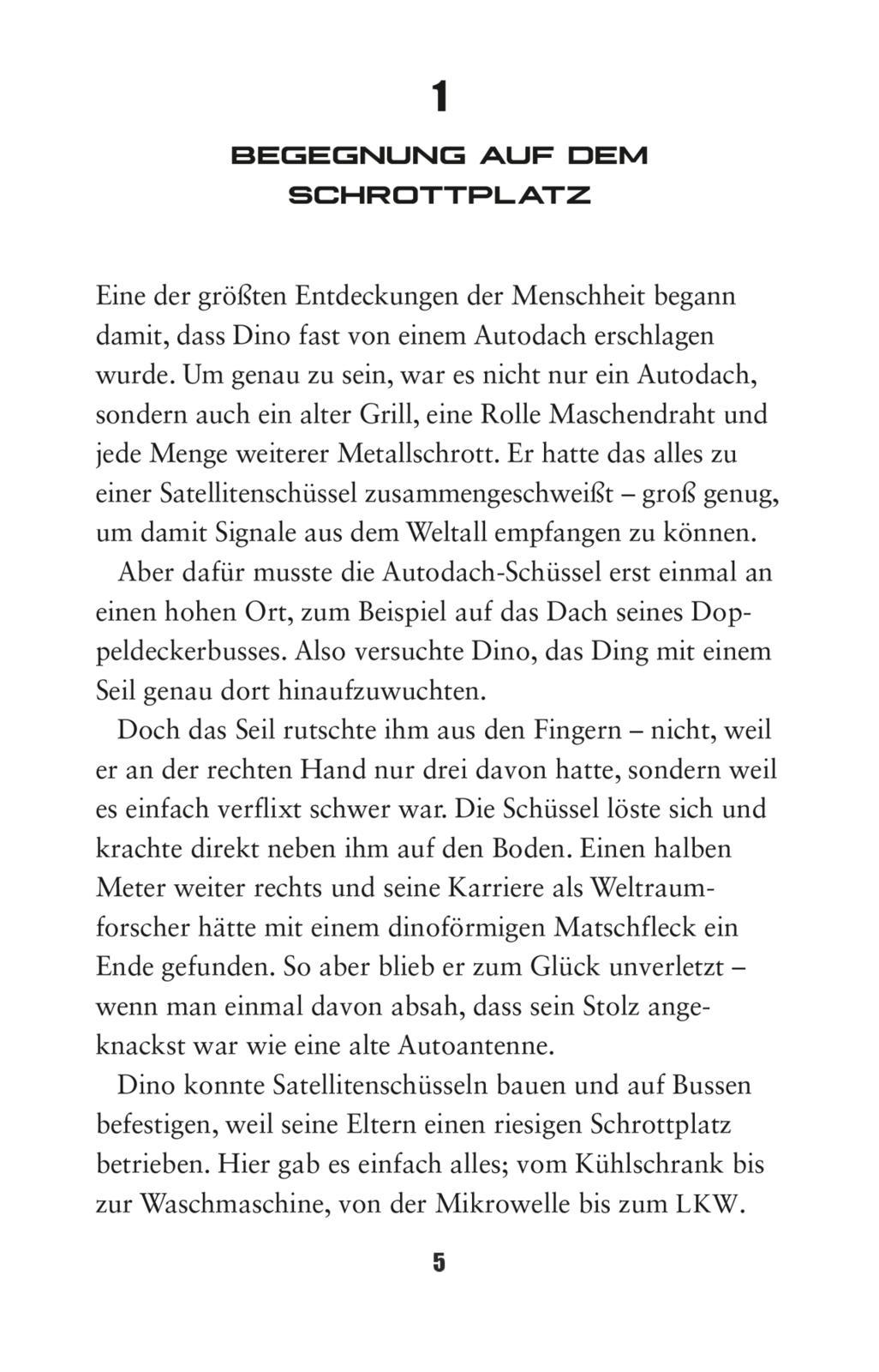 Beispielinhalt (Bild) WOW! Nachricht aus dem All (Das Buch zum Film)