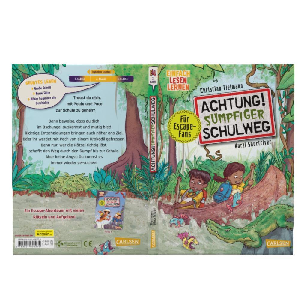 Beispielinhalt (Bild) Achtung!: Sumpfiger Schulweg