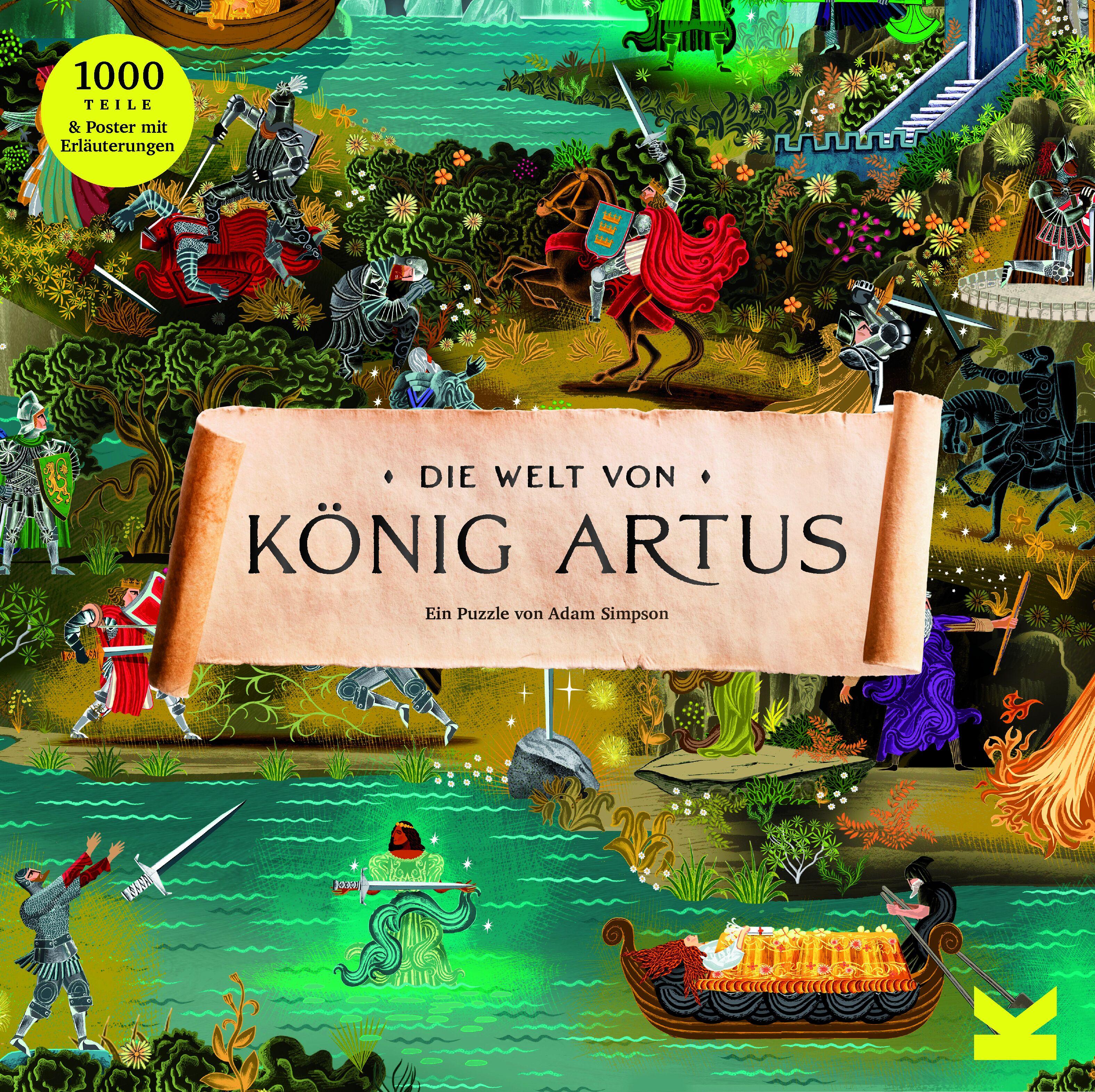 Vorderes Coverbild Die Welt von König Artus - Puzzle 1000 Teile