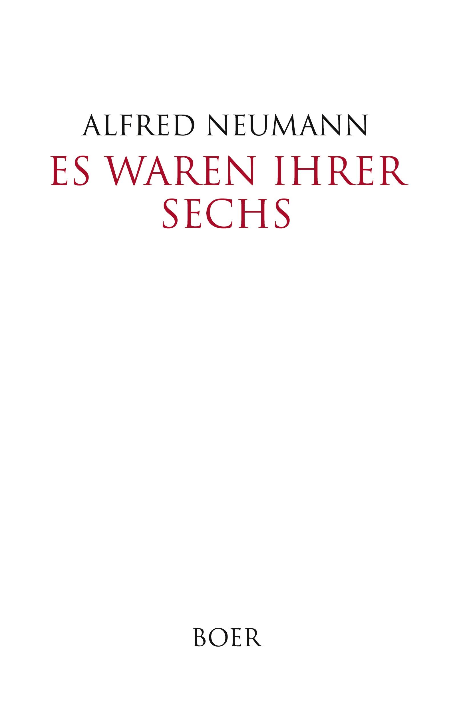 Vorderes Coverbild Es waren ihrer sechs