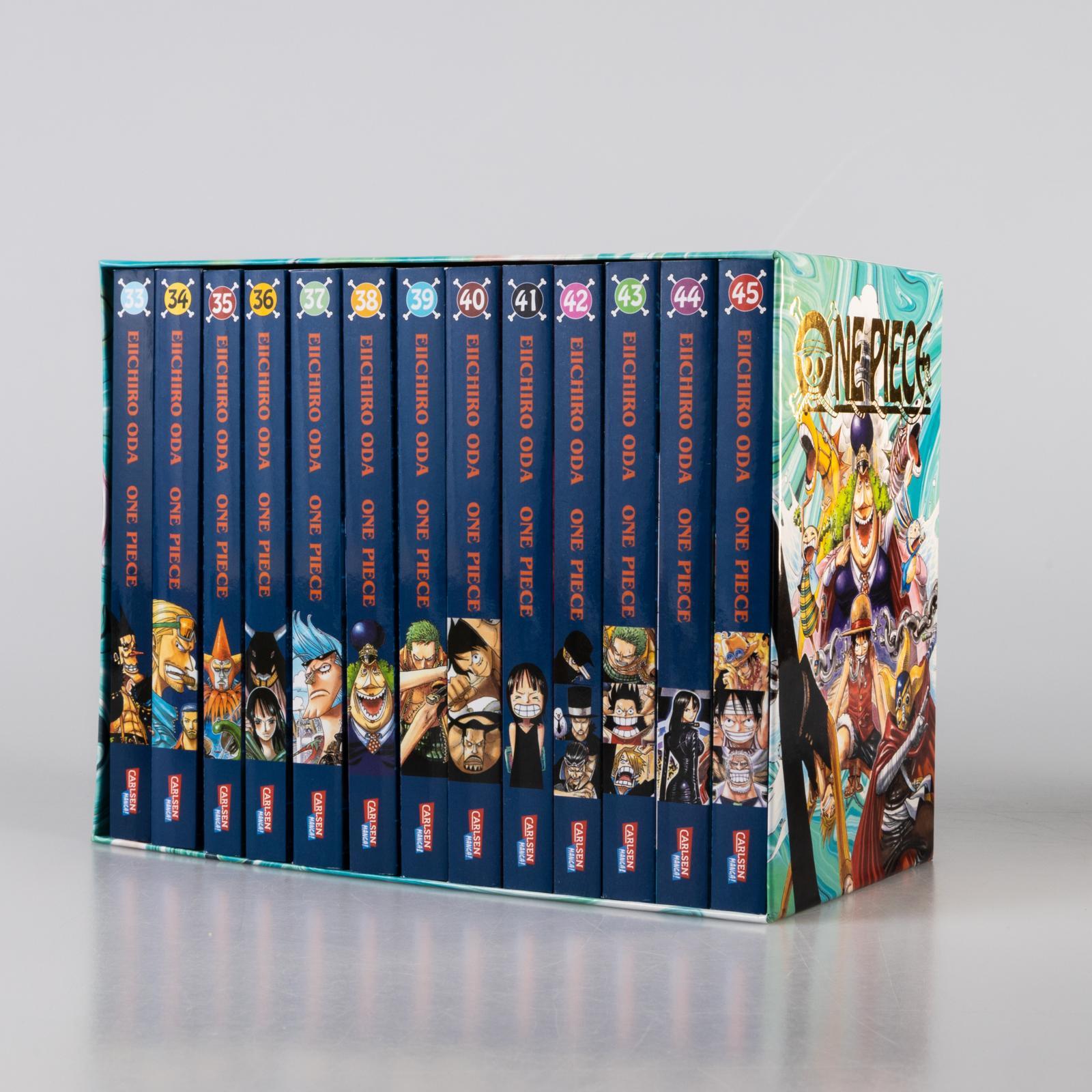 Beispielinhalt (Bild) One Piece Sammelschuber 4: Water Seven (inklusive Band 33-45)