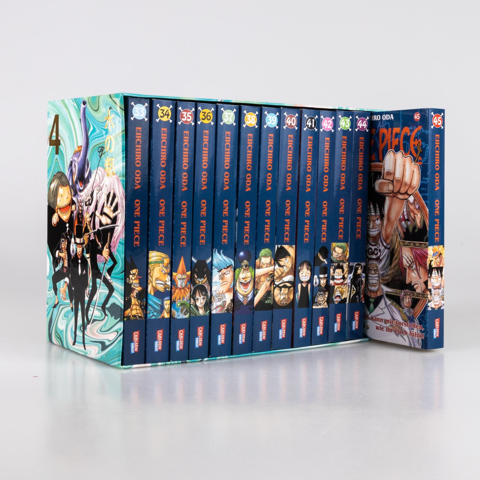 Beispielinhalt (Bild) One Piece Sammelschuber 4: Water Seven (inklusive Band 33-45)