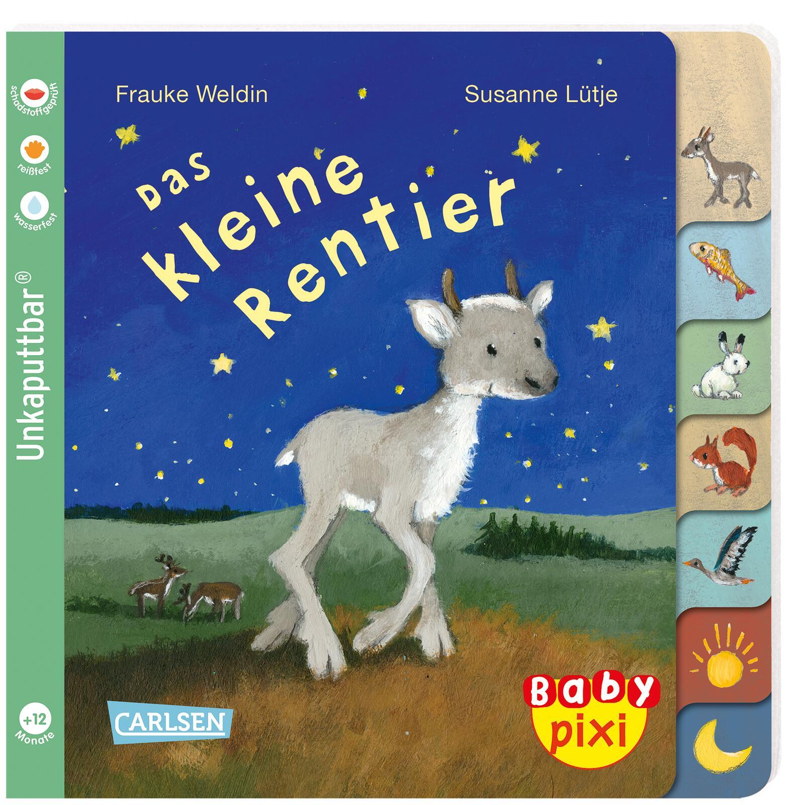 Vorderes Coverbild Baby Pixi (unkaputtbar) 122: Das kleine Rentier