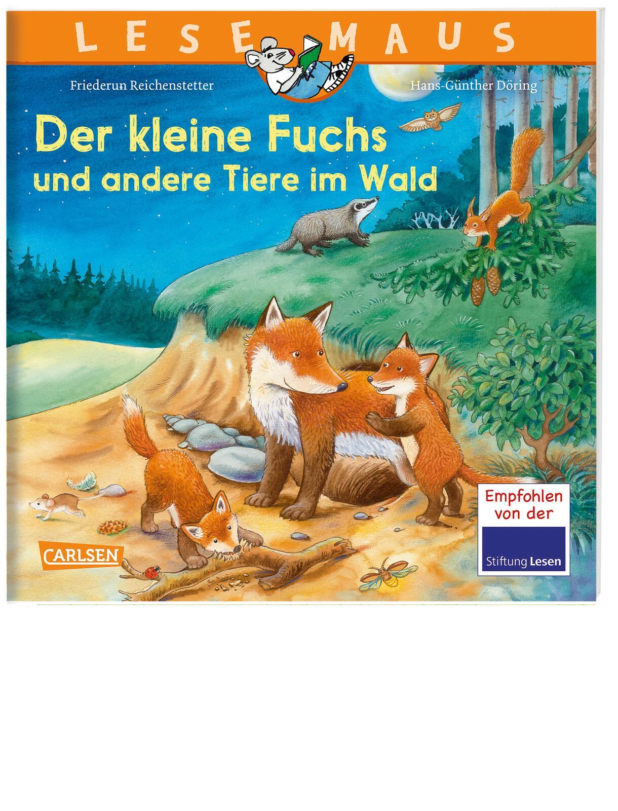 Vorderes Coverbild LESEMAUS 181: Der kleine Fuchs und andere Tiere im Wald